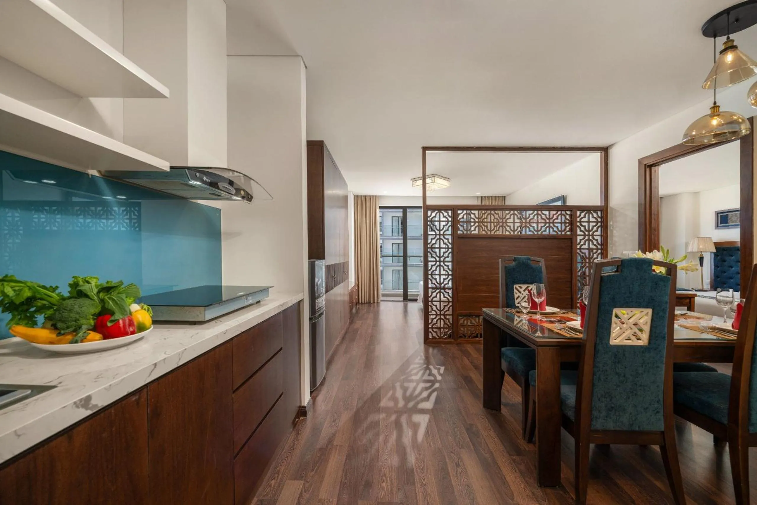 Kitchen or kitchenette in Balcona Hotel Da Nang