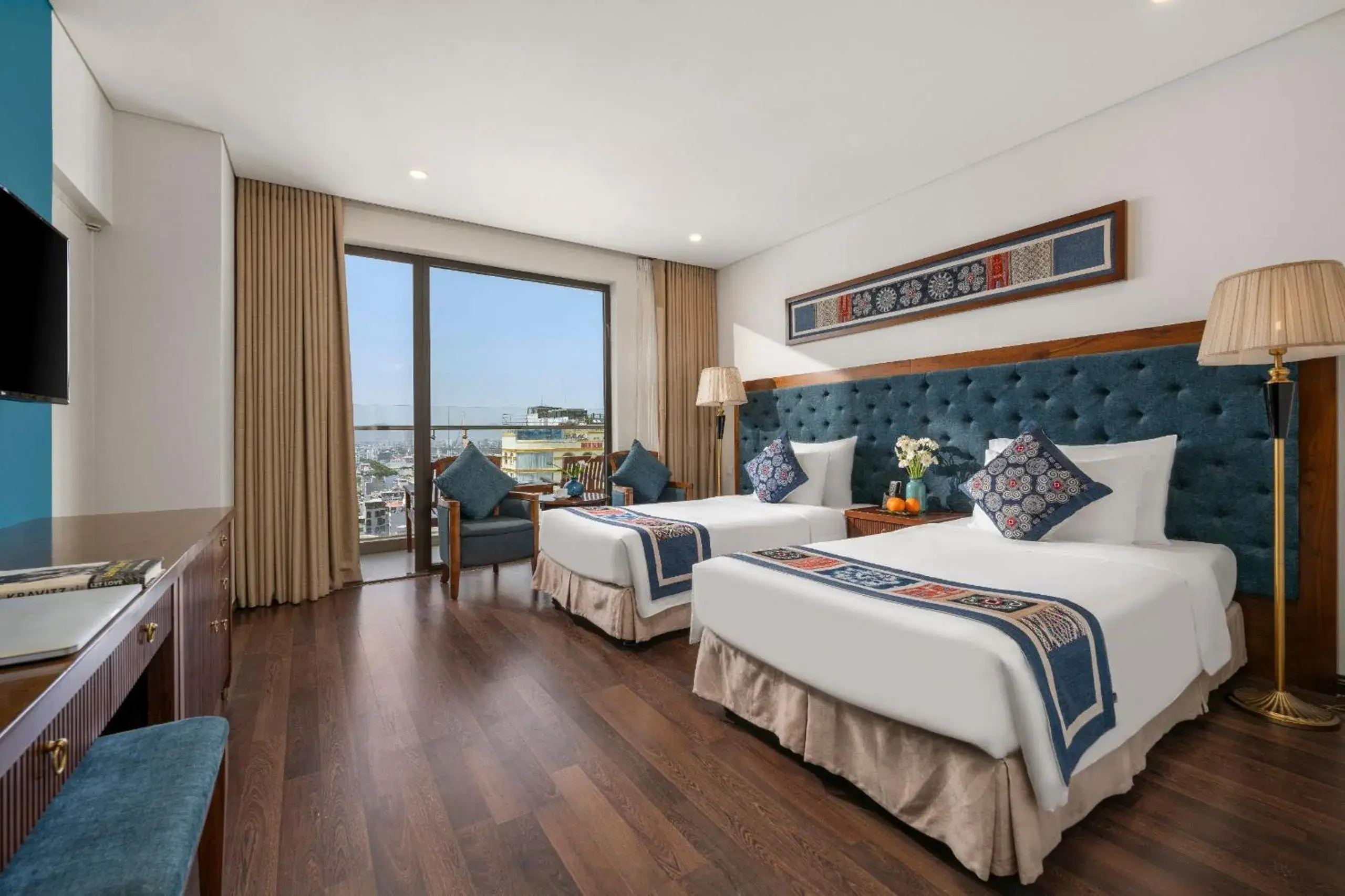 Superior Twin Room with Balcony and City View in Balcona Hotel Da Nang Superior Twin Room with Balcony and City View in Balcona Hotel Da Nang