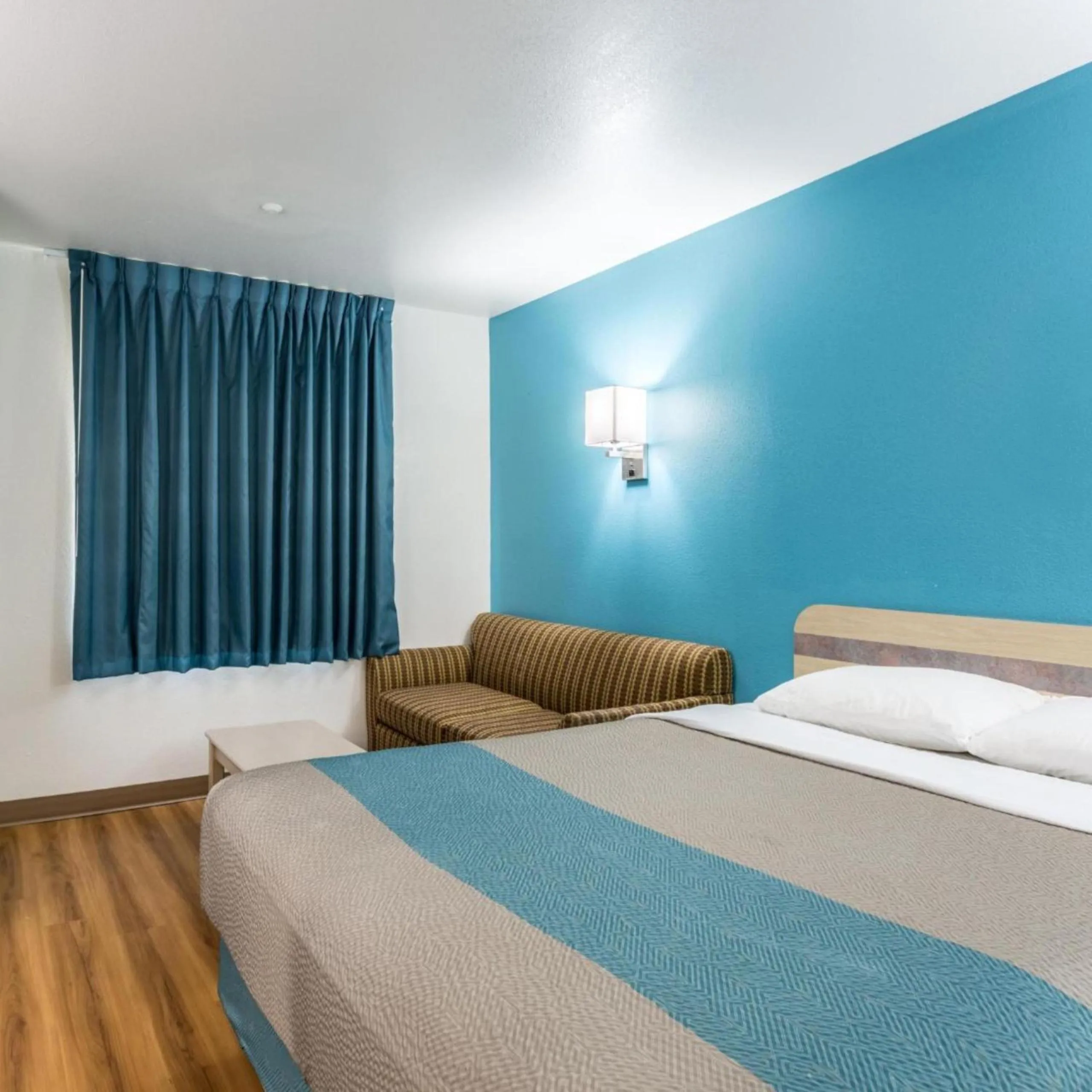 Bed in Motel 6-Roswell, NM