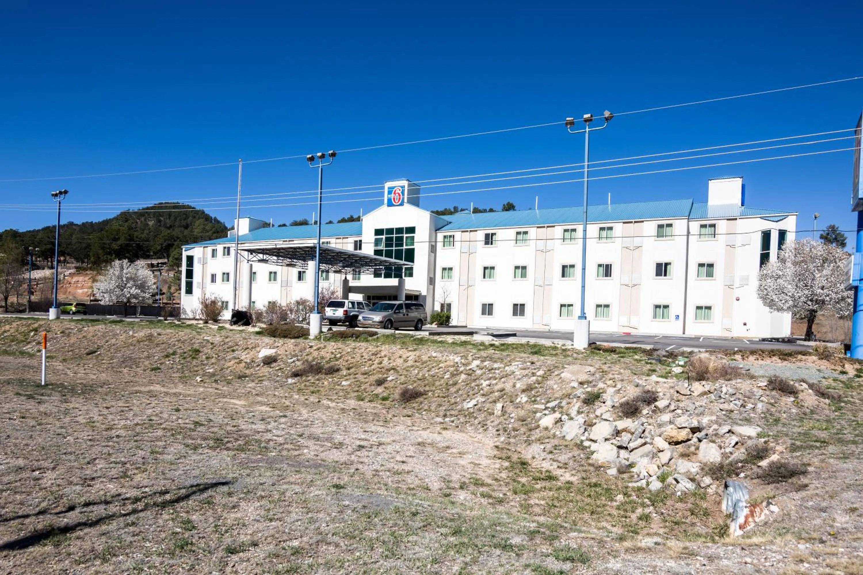 Facade/entrance in Motel 6-Ruidoso, NM