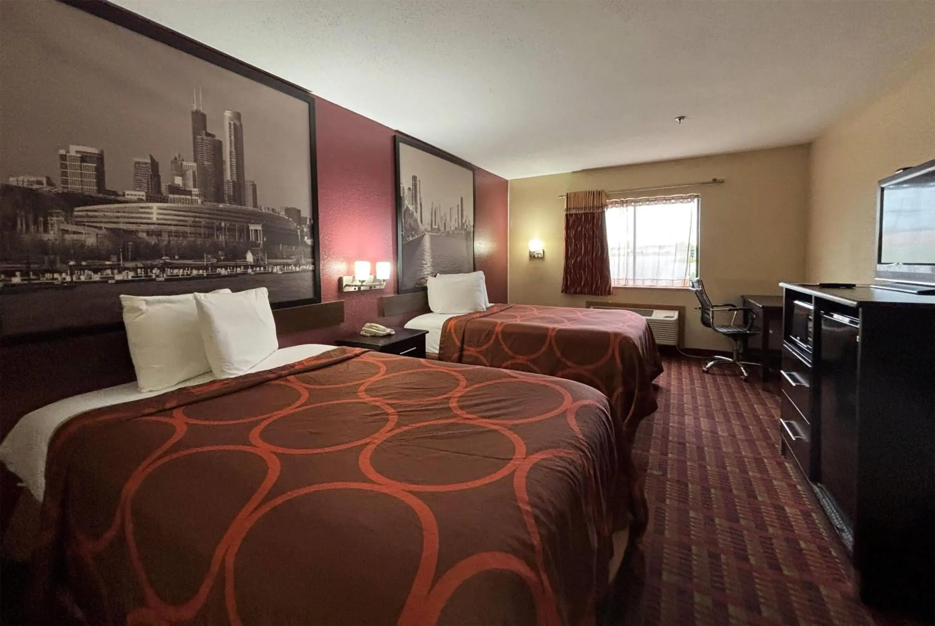 Photo of the whole room, Bed in Super 8 by Wyndham Paris IL Photo of the whole room, Bed in Super 8 by Wyndham Paris IL