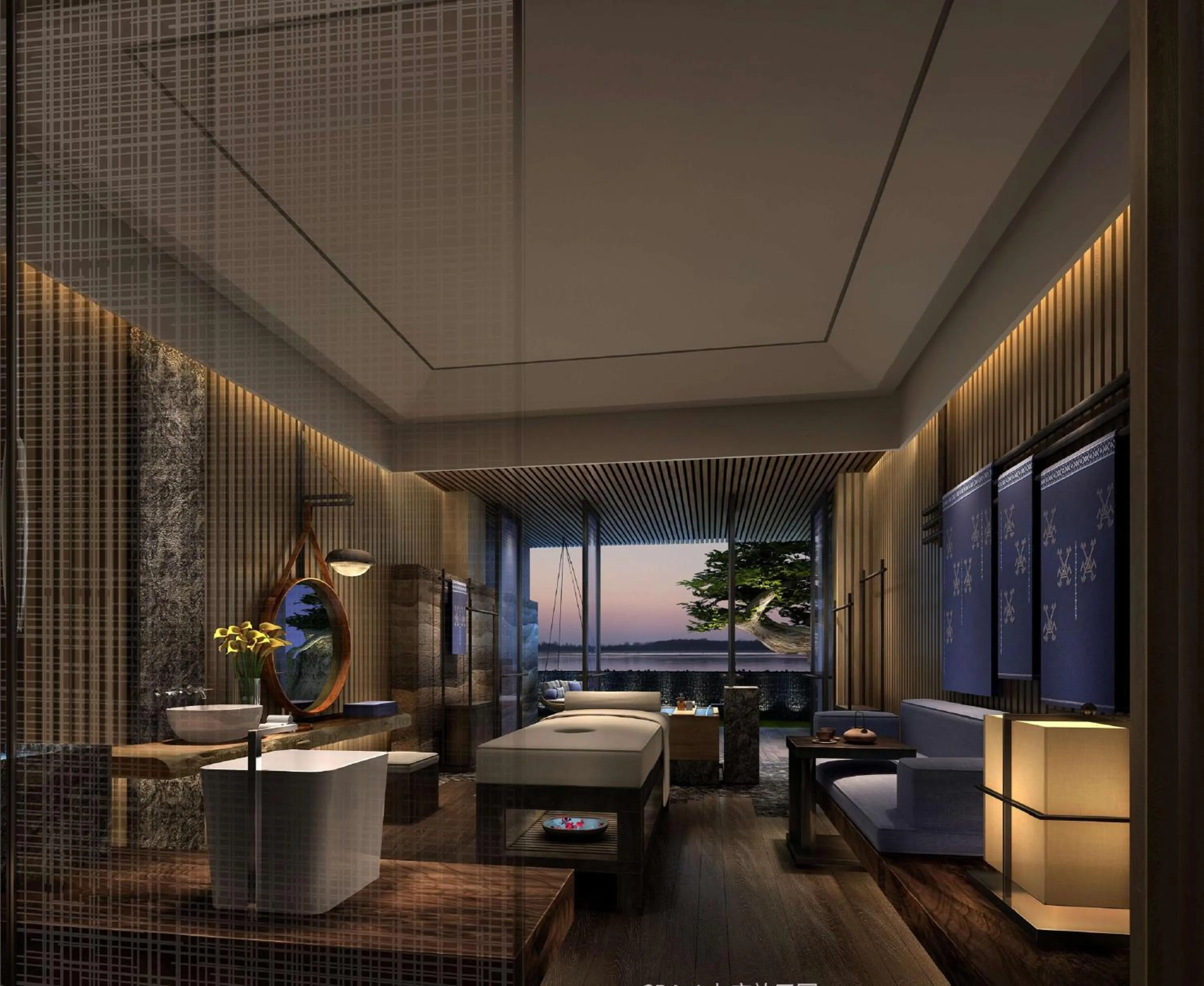 Spa and wellness centre/facilities, Bed in Doubletree Resort By Hilton Hainan - Xinglong Lakeside