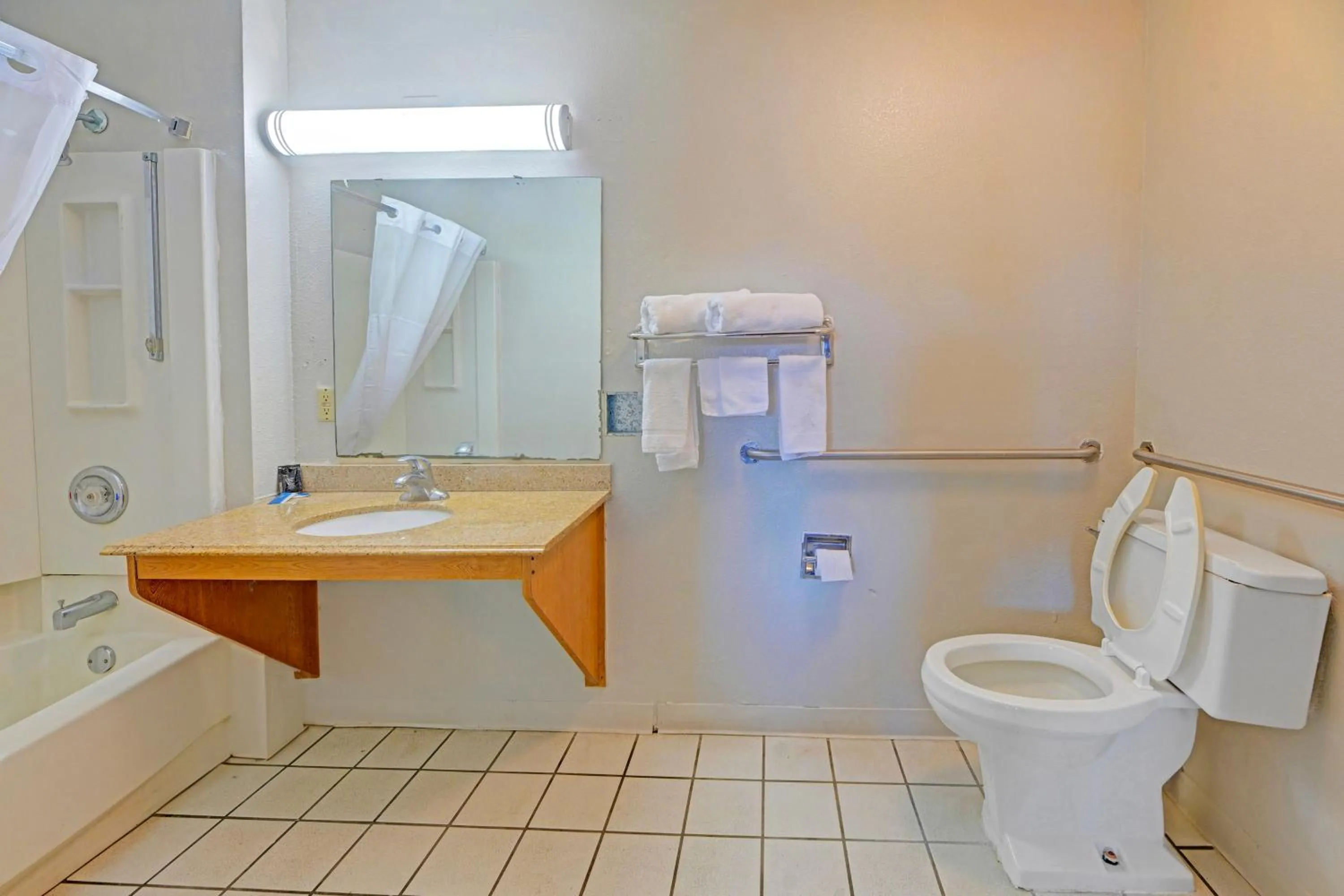 Bathroom in Travelers inn by OYO Wichita Falls