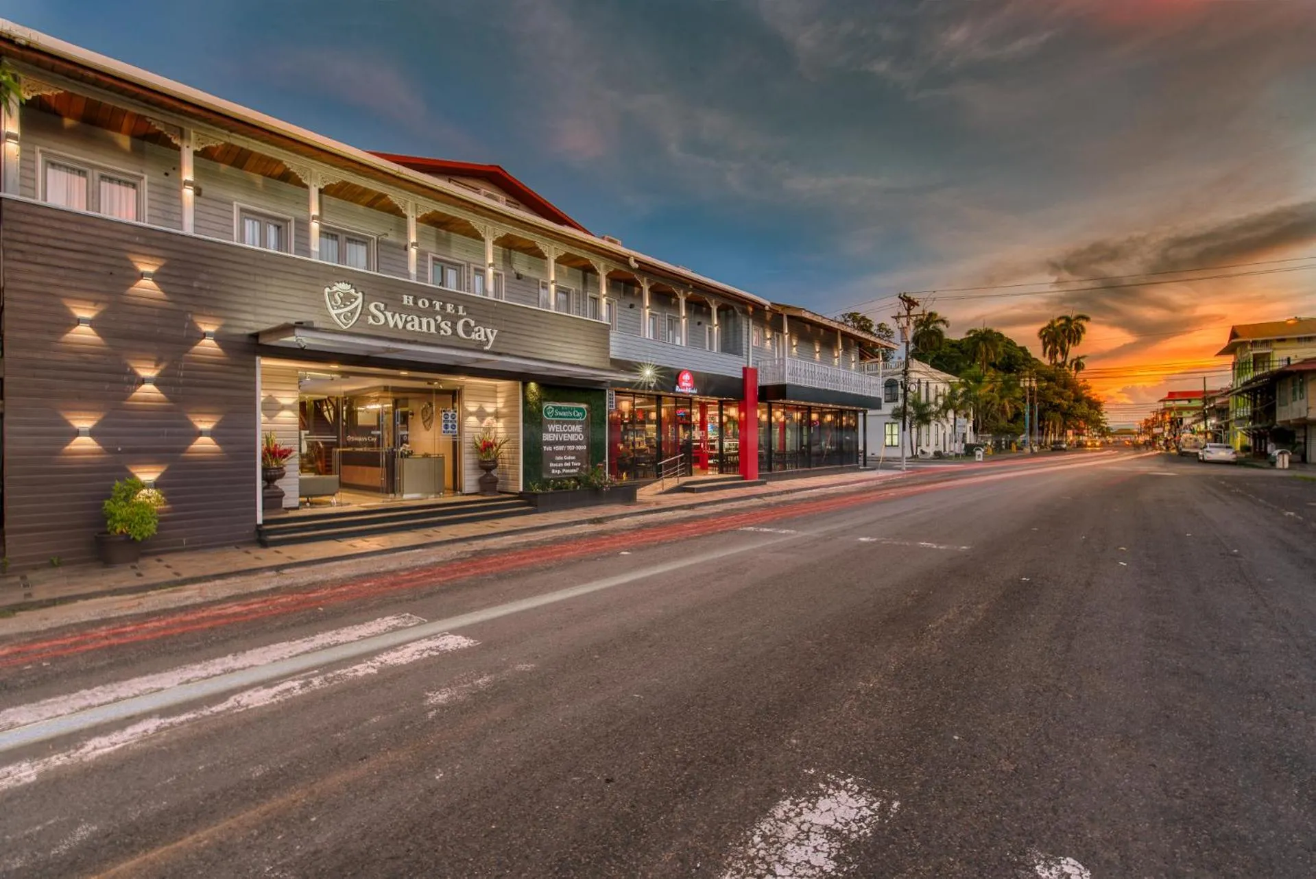 Property building in Swans Cay Hotel