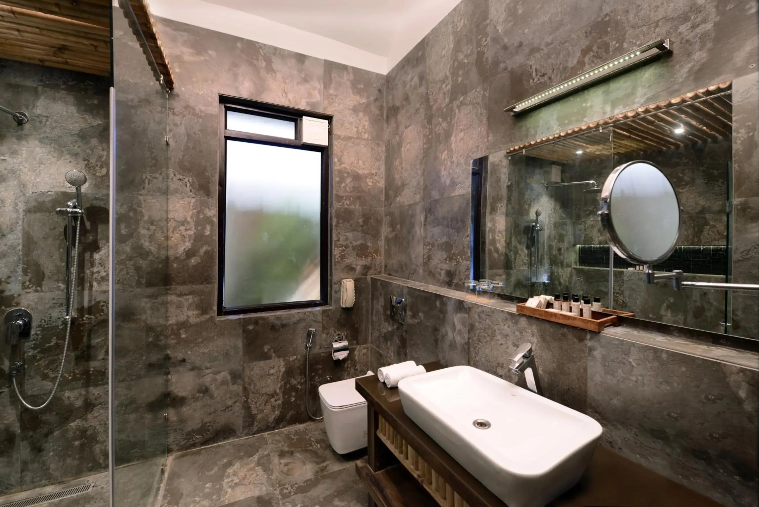 Bathroom in Shri Radha Brij Vasundhara Resort & Spa Bathroom in Shri Radha Brij Vasundhara Resort & Spa