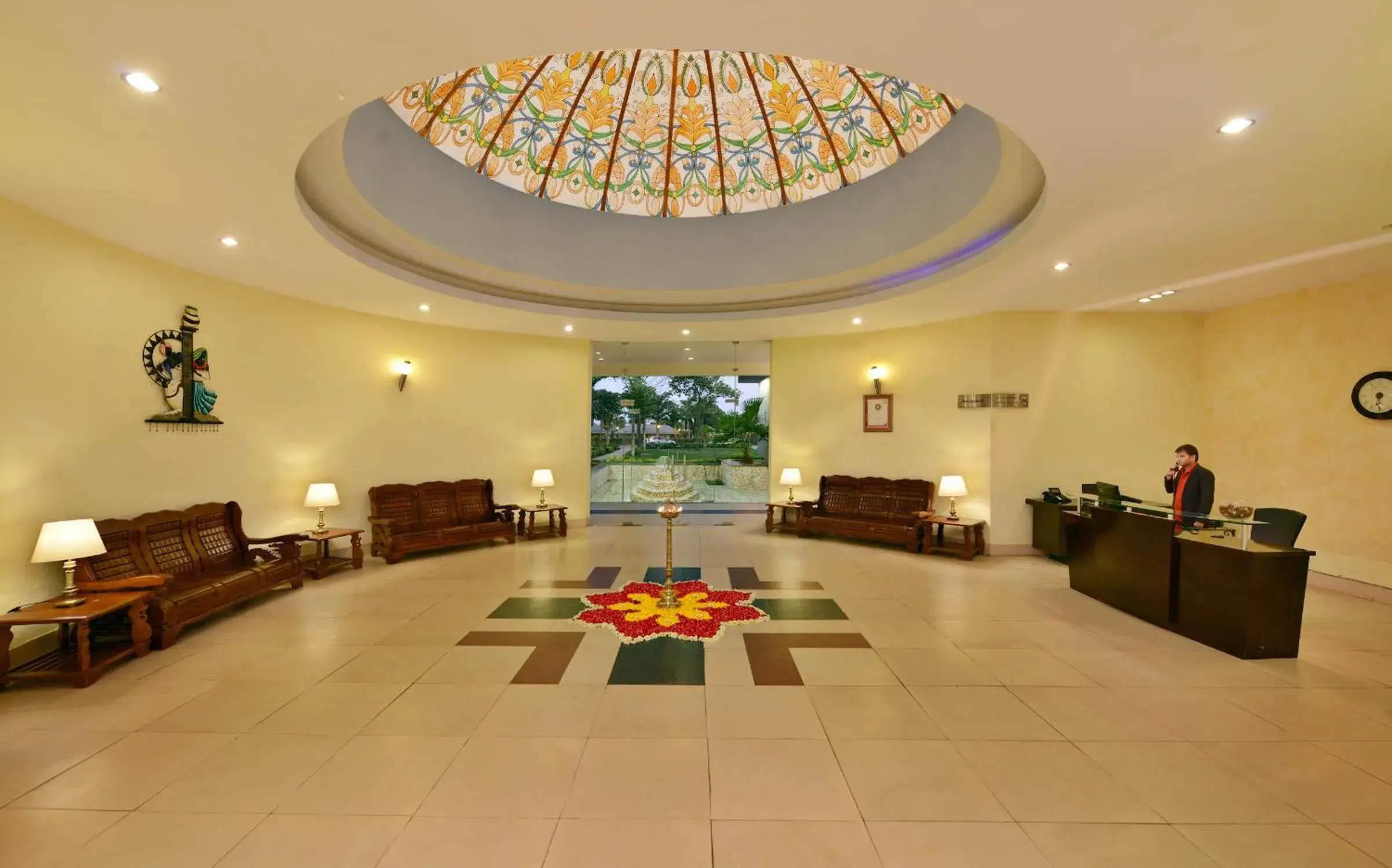 Lobby or reception in Shri Radha Brij Vasundhara Resort & Spa Lobby or reception in Shri Radha Brij Vasundhara Resort & Spa