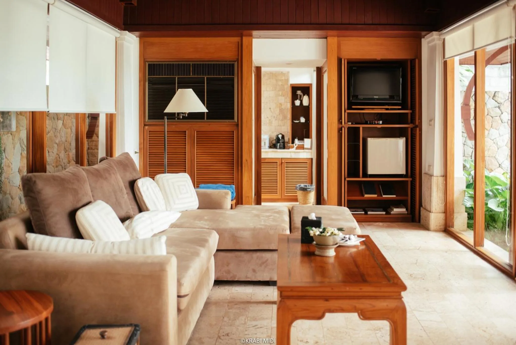 Living room in Nakamanda Resort and Spa