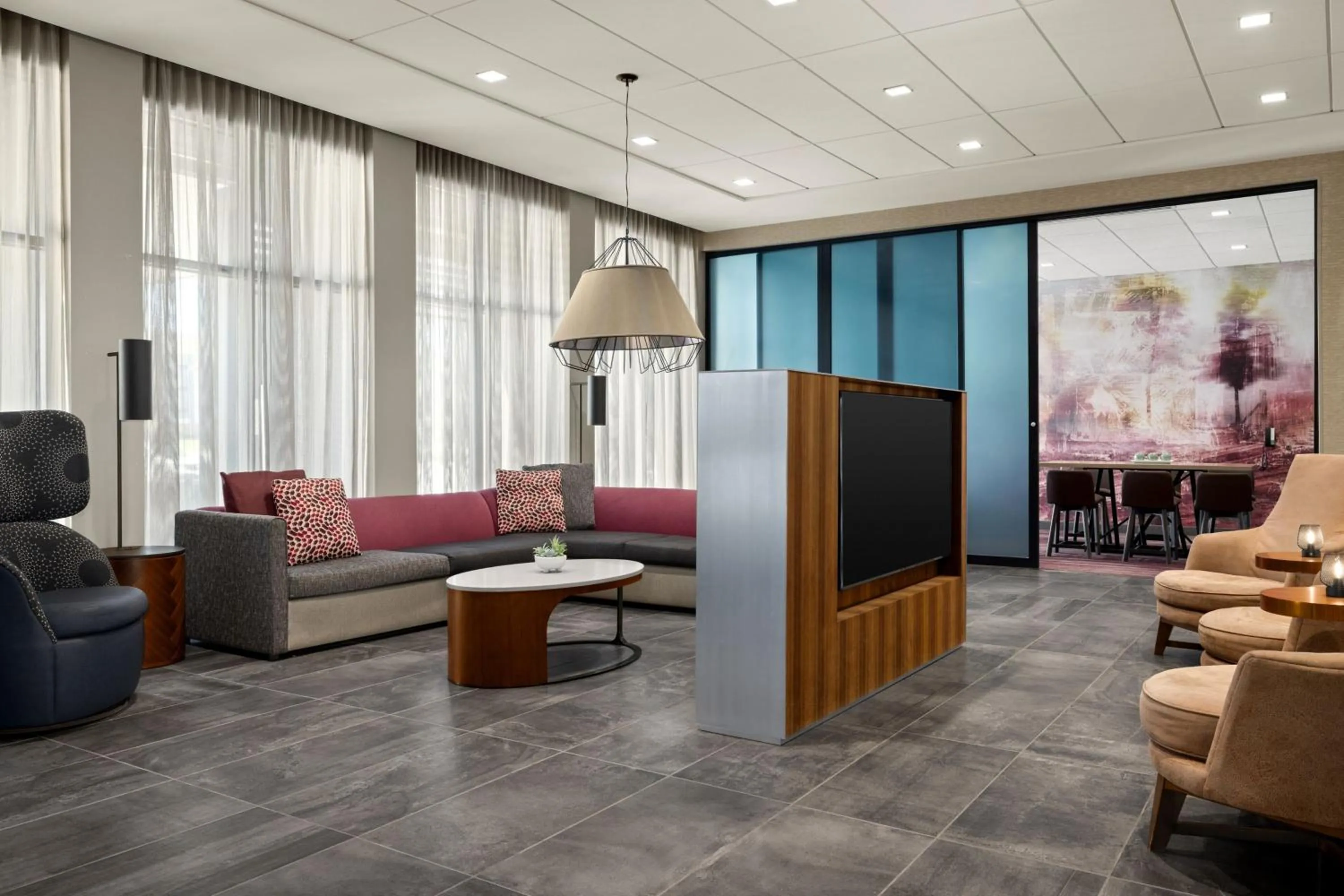 Lobby or reception in Courtyard by Marriott Omaha East/Council Bluffs, IA