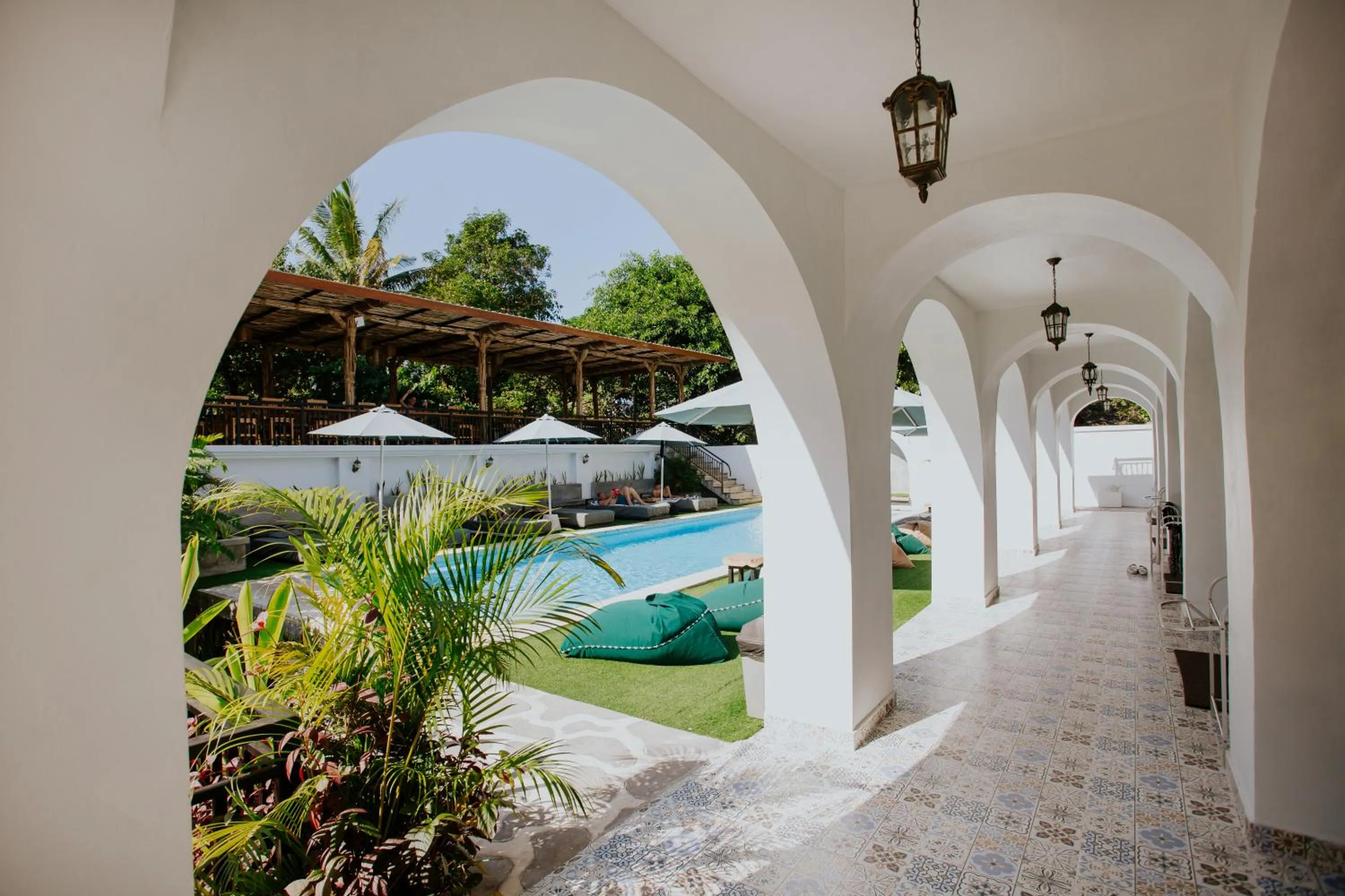 Property building in Nuansa Penida Hostel