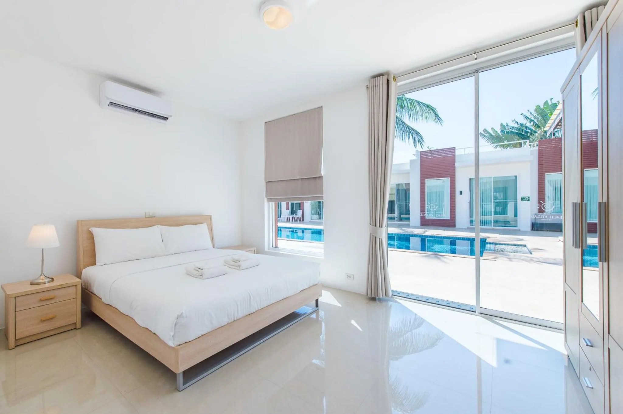 Bed in The Beach Village Resort