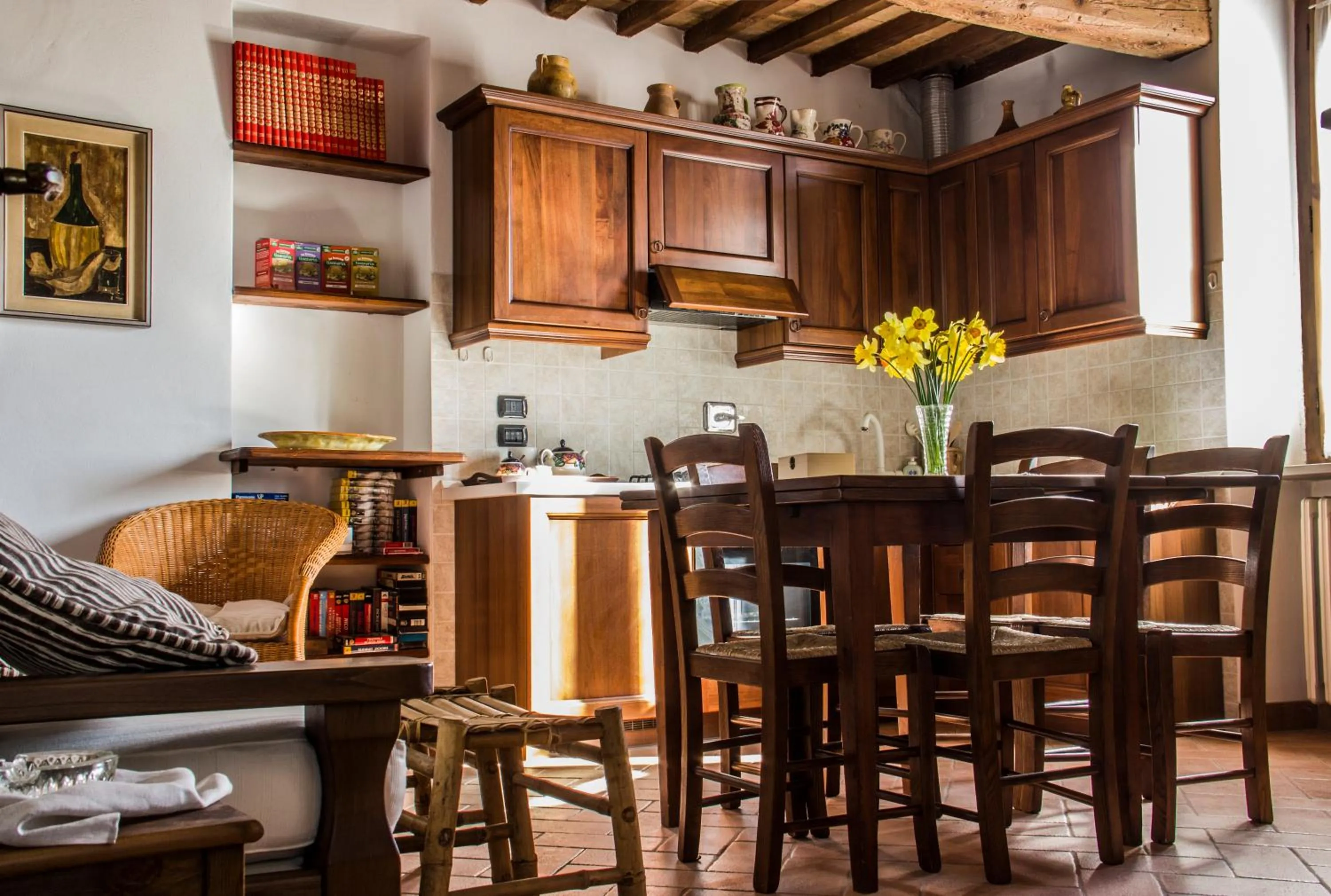 Communal kitchen in Casa Donella B&B