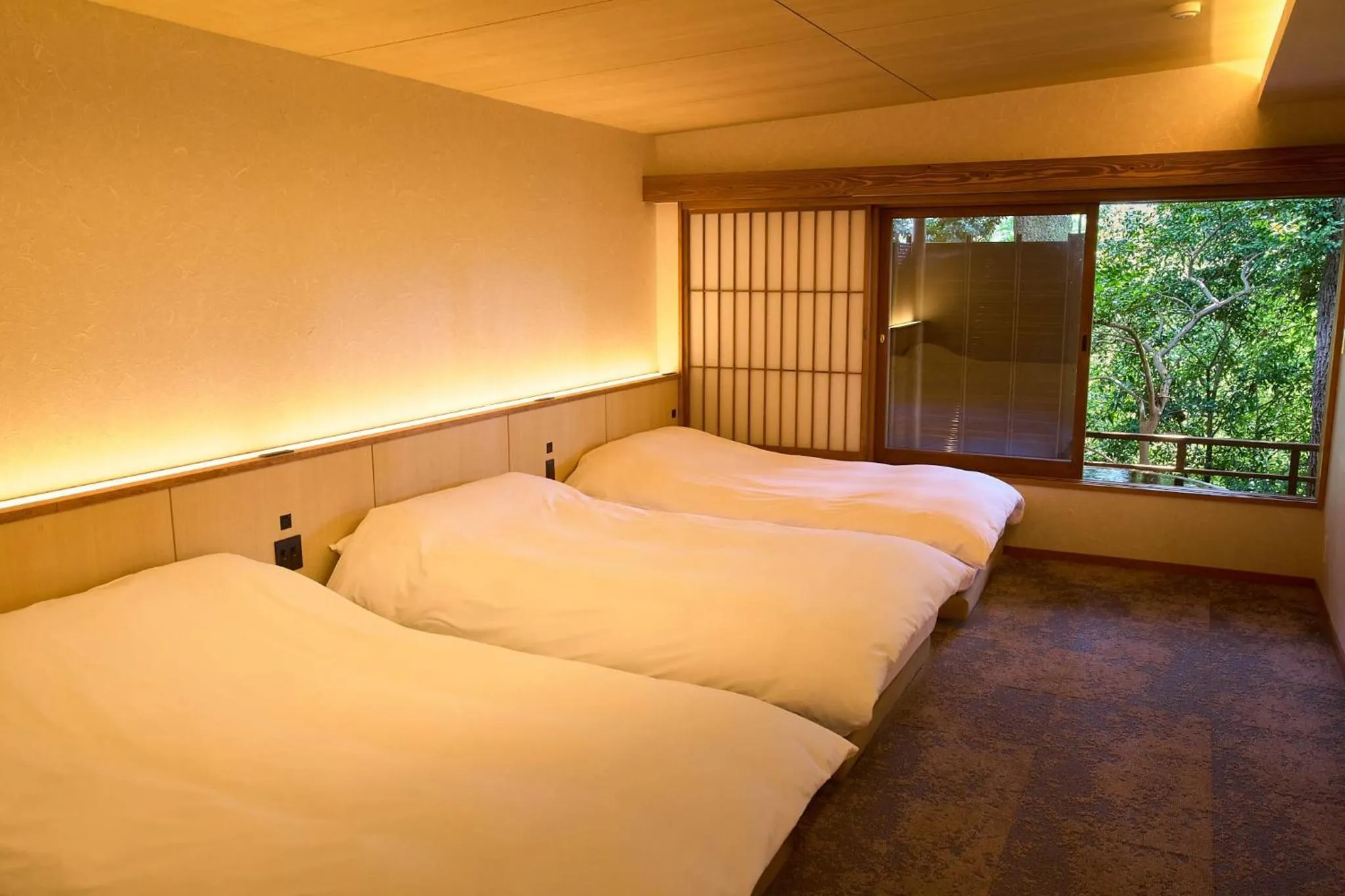 Bed in Jinya Ryokan