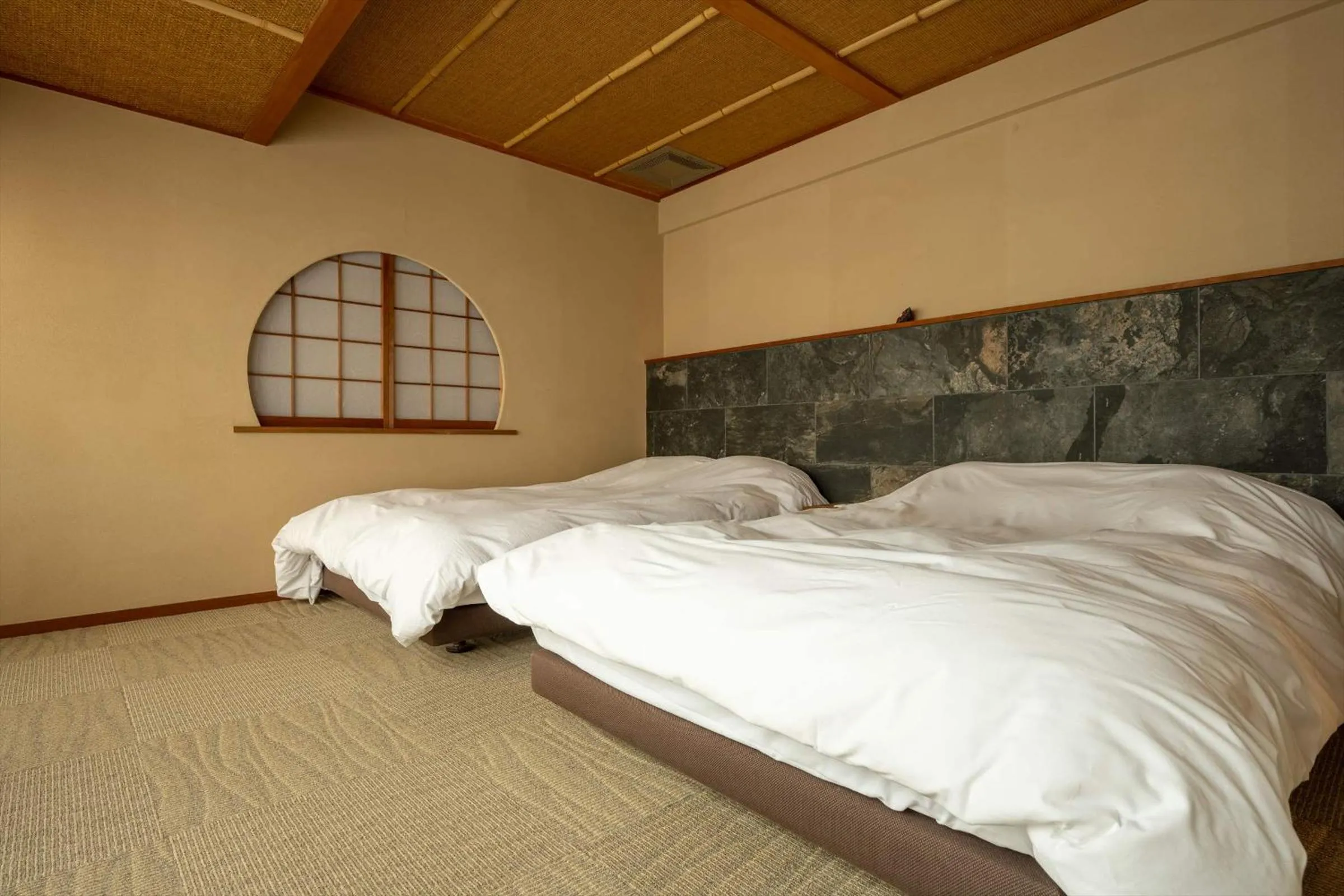 Bed in Jinya Ryokan