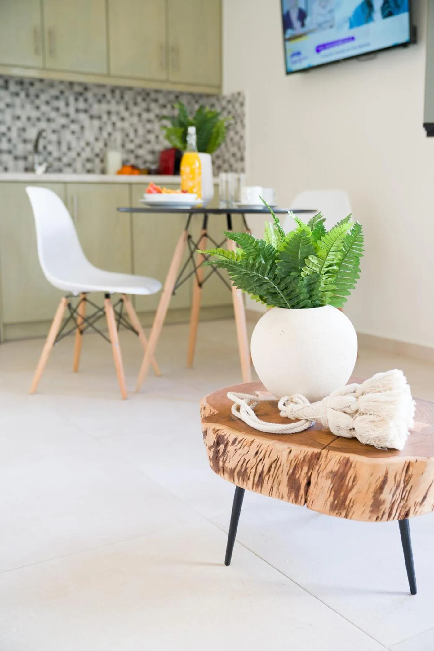 Seating area in Sweet Home Naxos