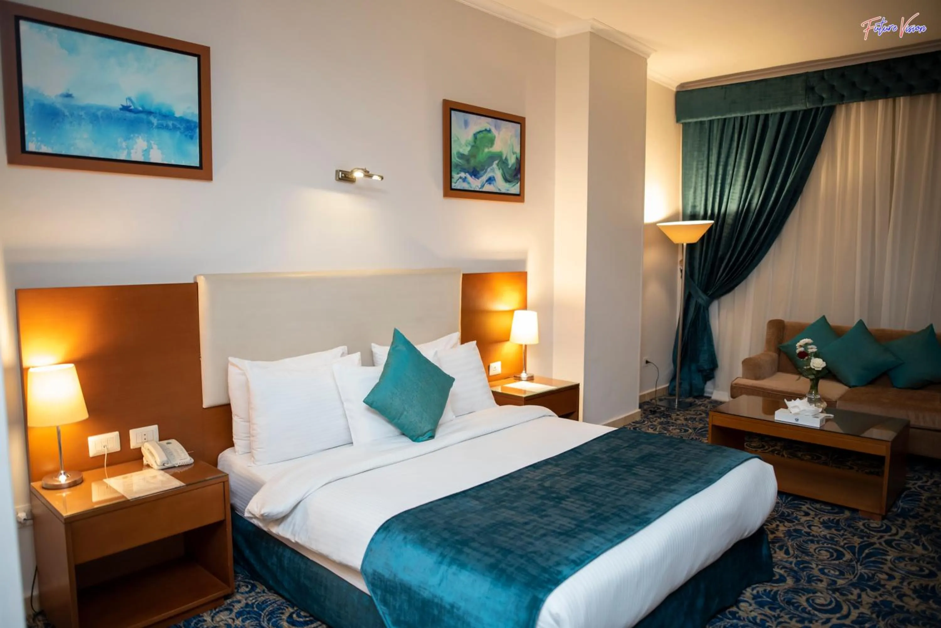 Bed in Rehana Plaza Hotel