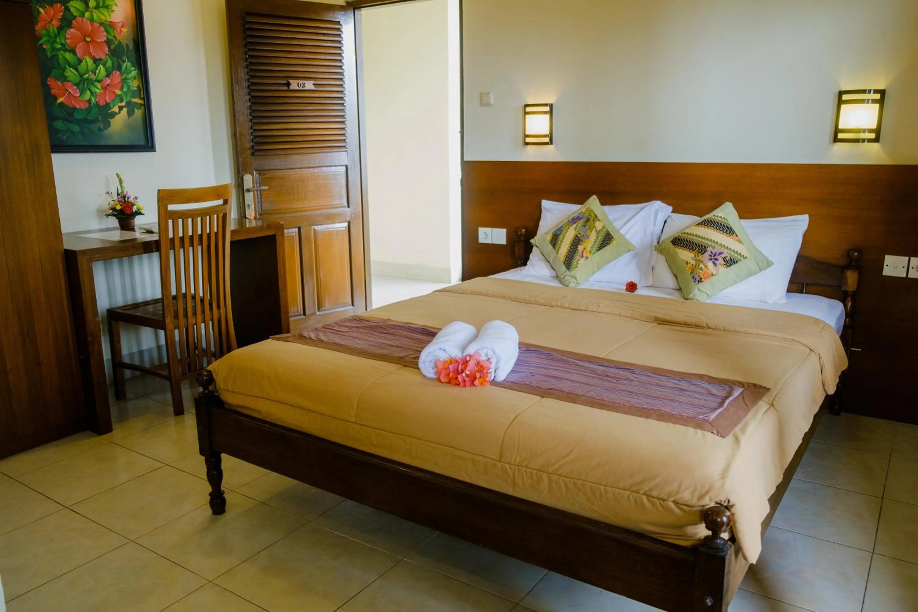 Bed in Desak Putu Putra Home Stay