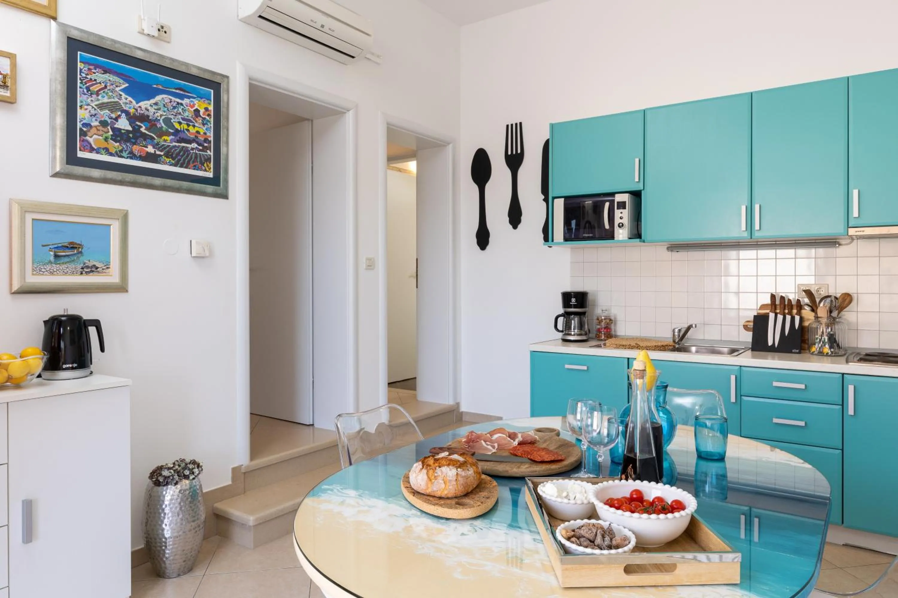 Kitchen or kitchenette in Apartments Subrenum
