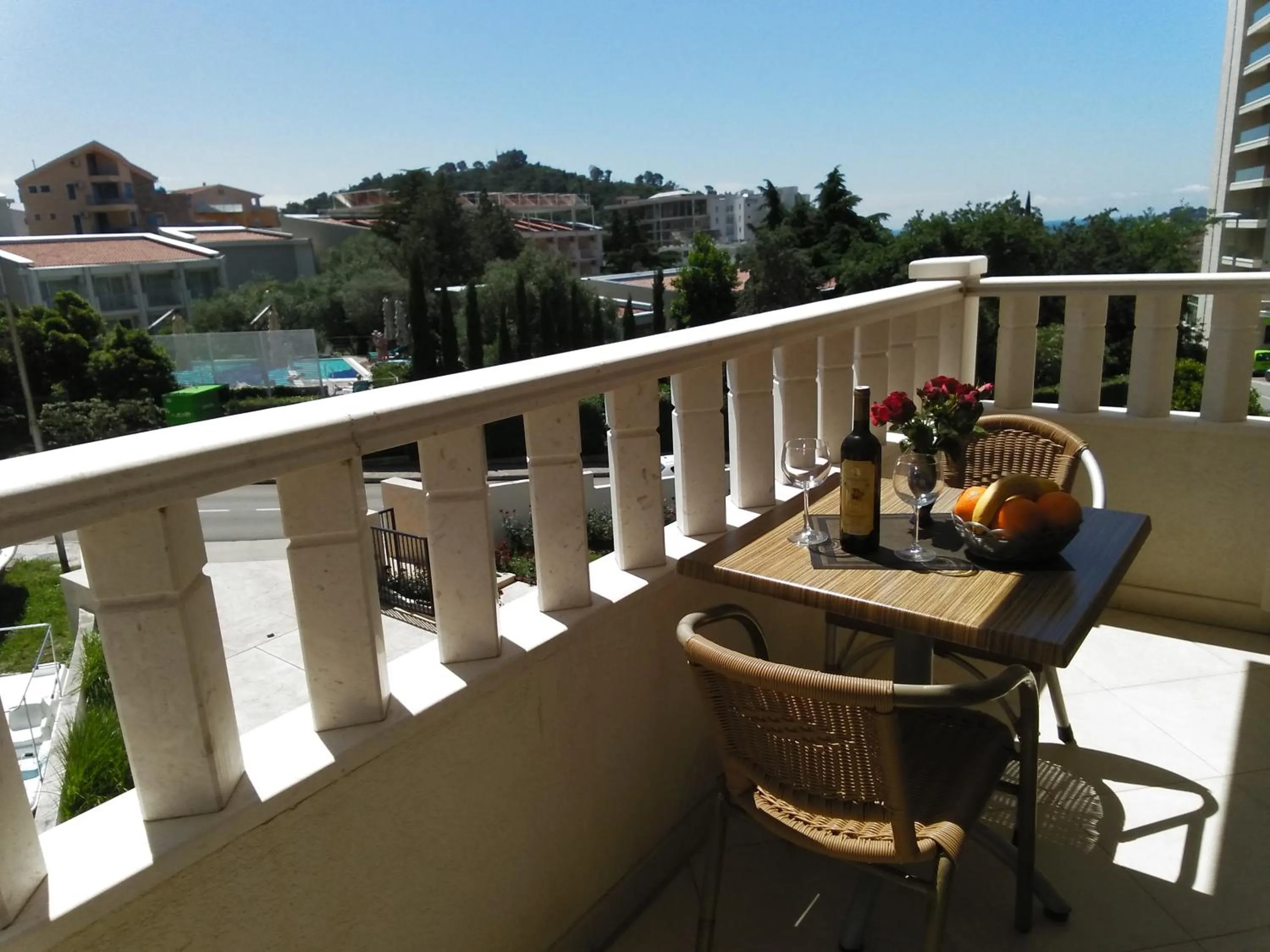 Balcony/Terrace in Vila V Lux Apartments