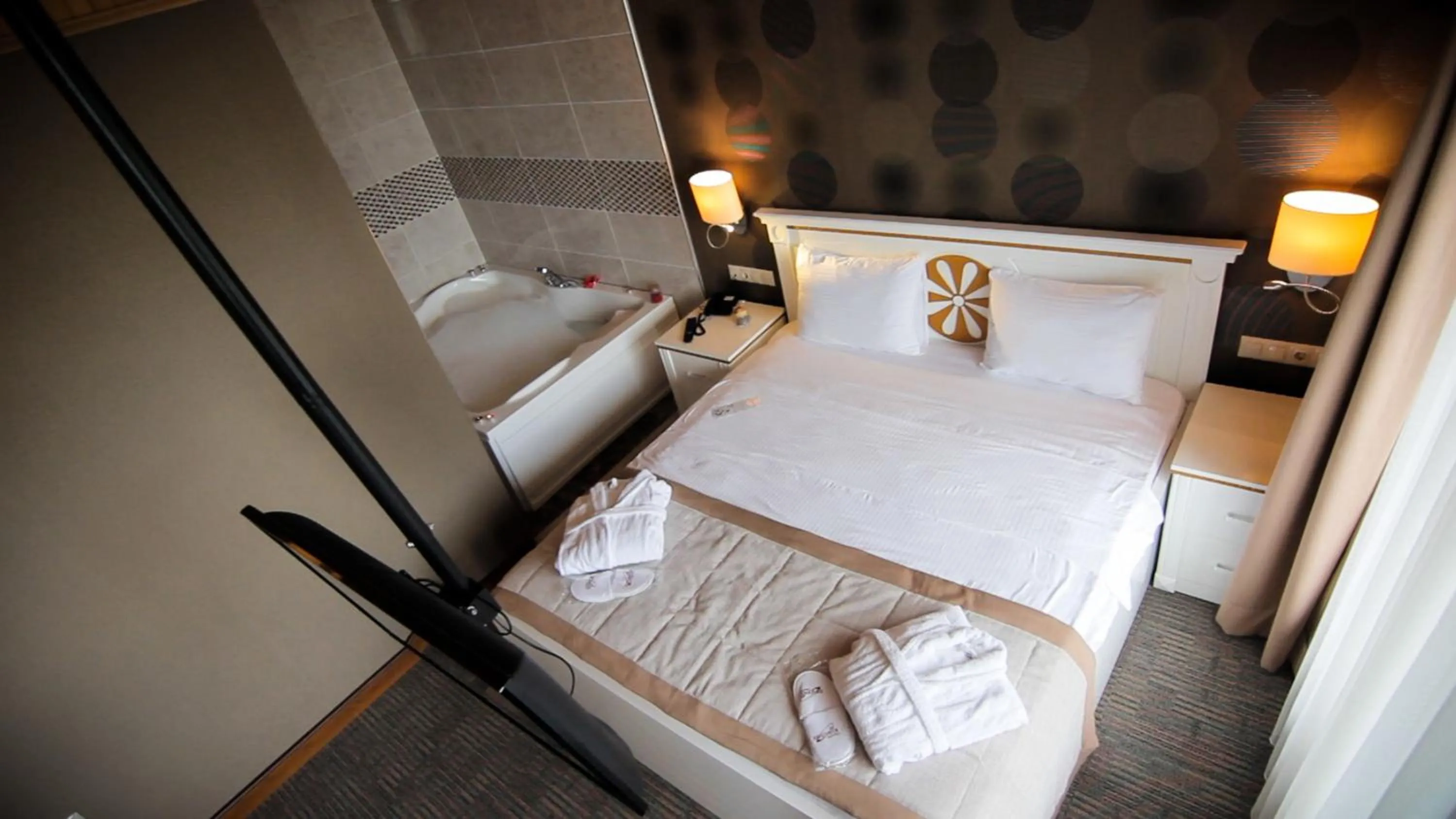 Bed in Sputnik Hotel Batumi