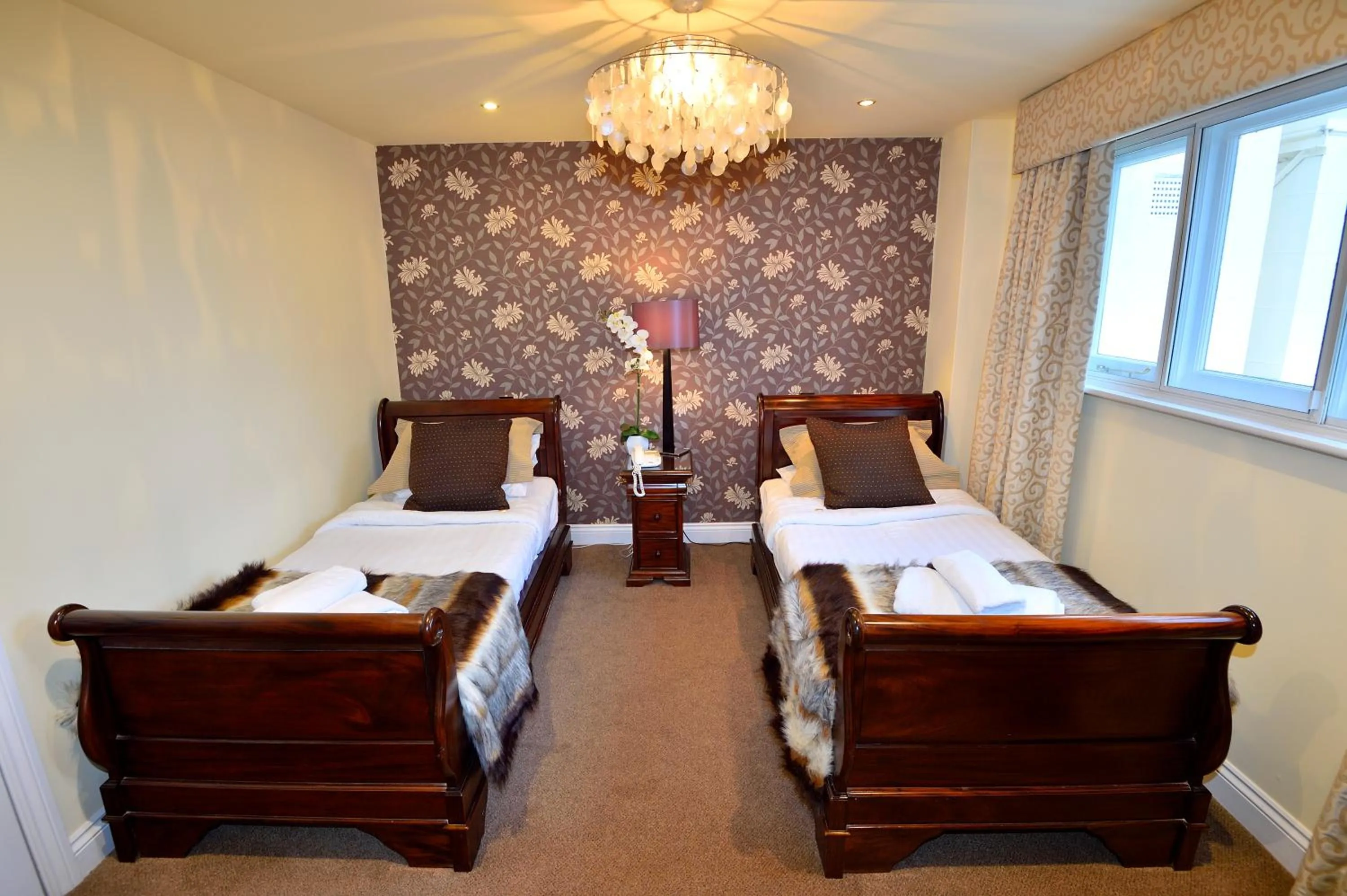 Bedroom, Bed in Angmering Manor Hotel