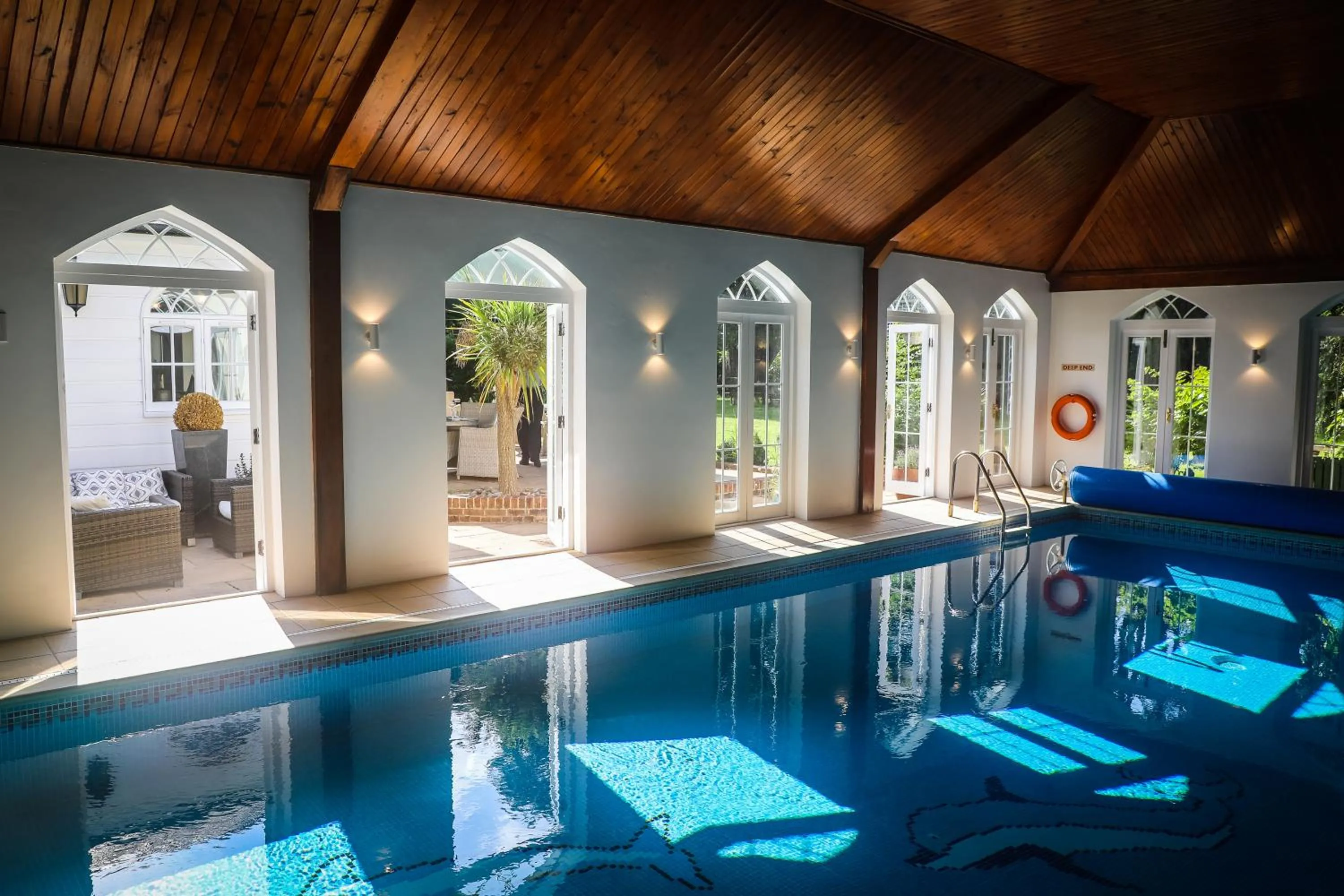 Pool view in Angmering Manor Hotel