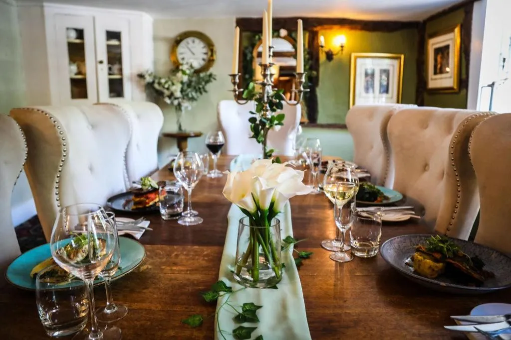 Dining area in Angmering Manor Hotel