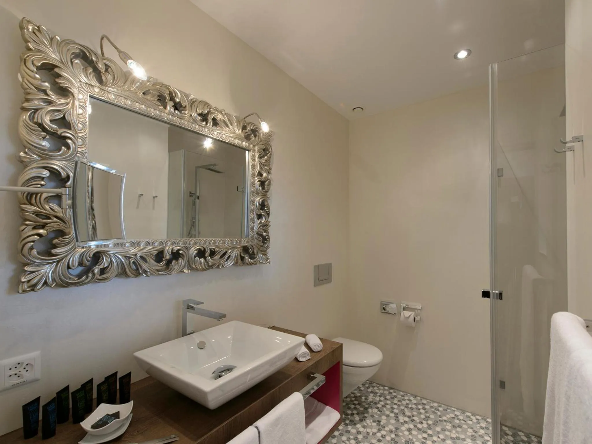 Shower in Hotel-Restaurant-Schifflände