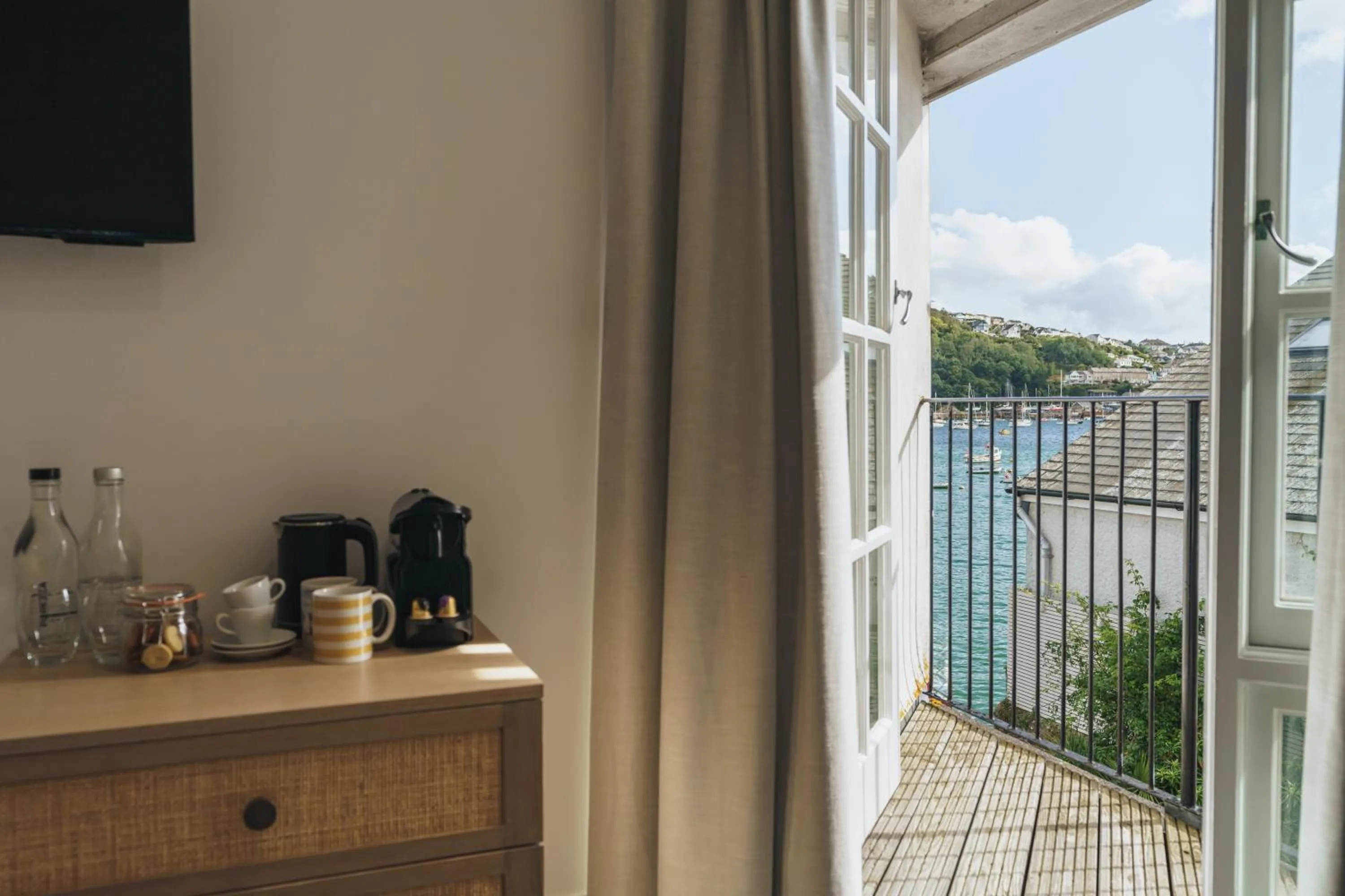 Balcony/Terrace in The Old Quay House Hotel