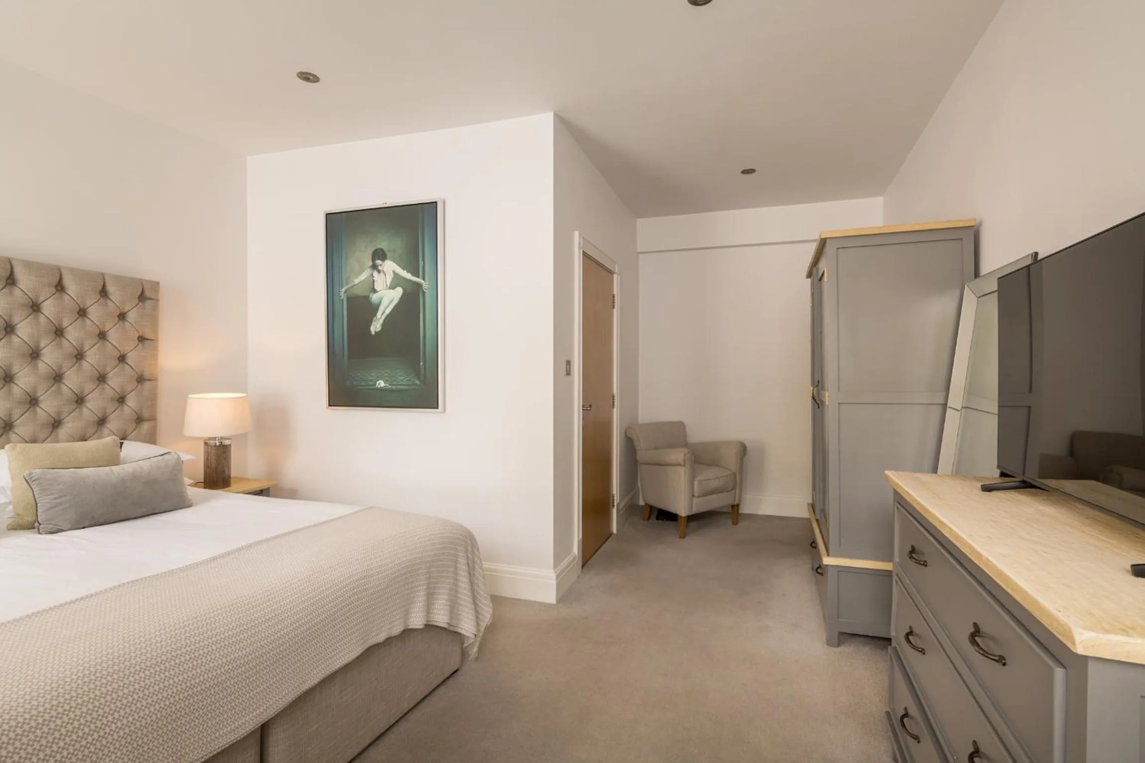 Bedroom, Bed in The Old Quay House Hotel