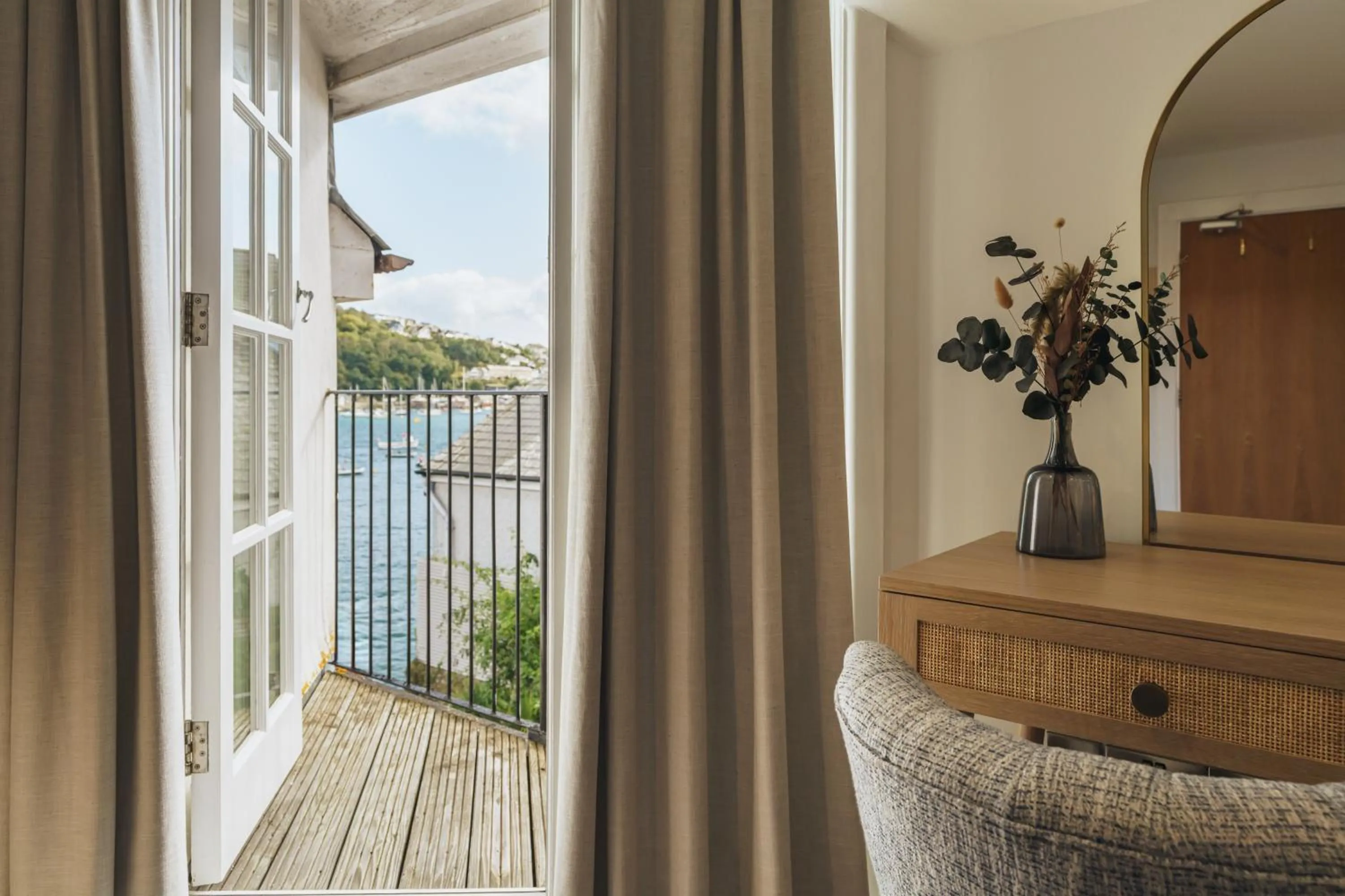 Balcony/Terrace in The Old Quay House Hotel