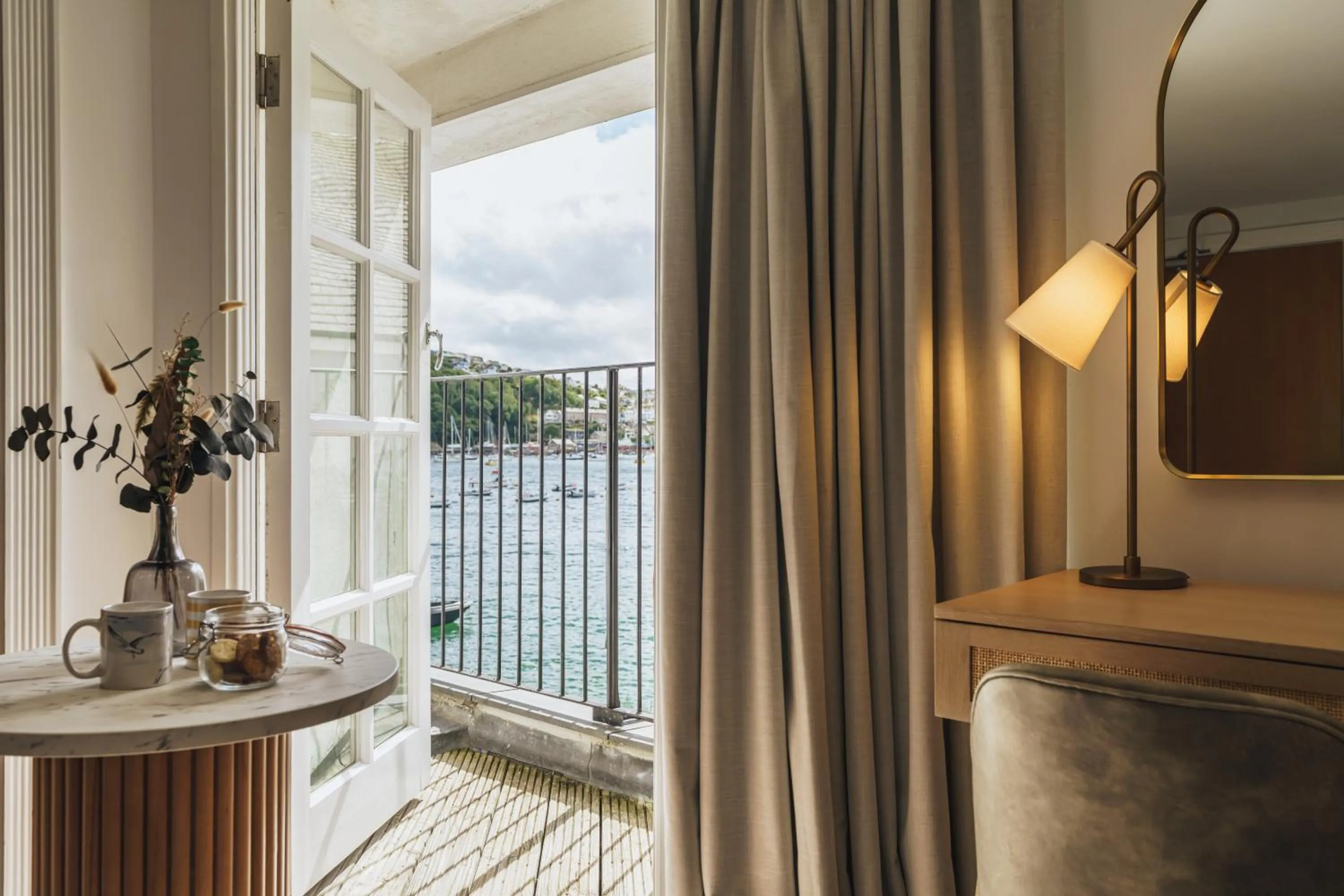 Balcony/Terrace in The Old Quay House Hotel