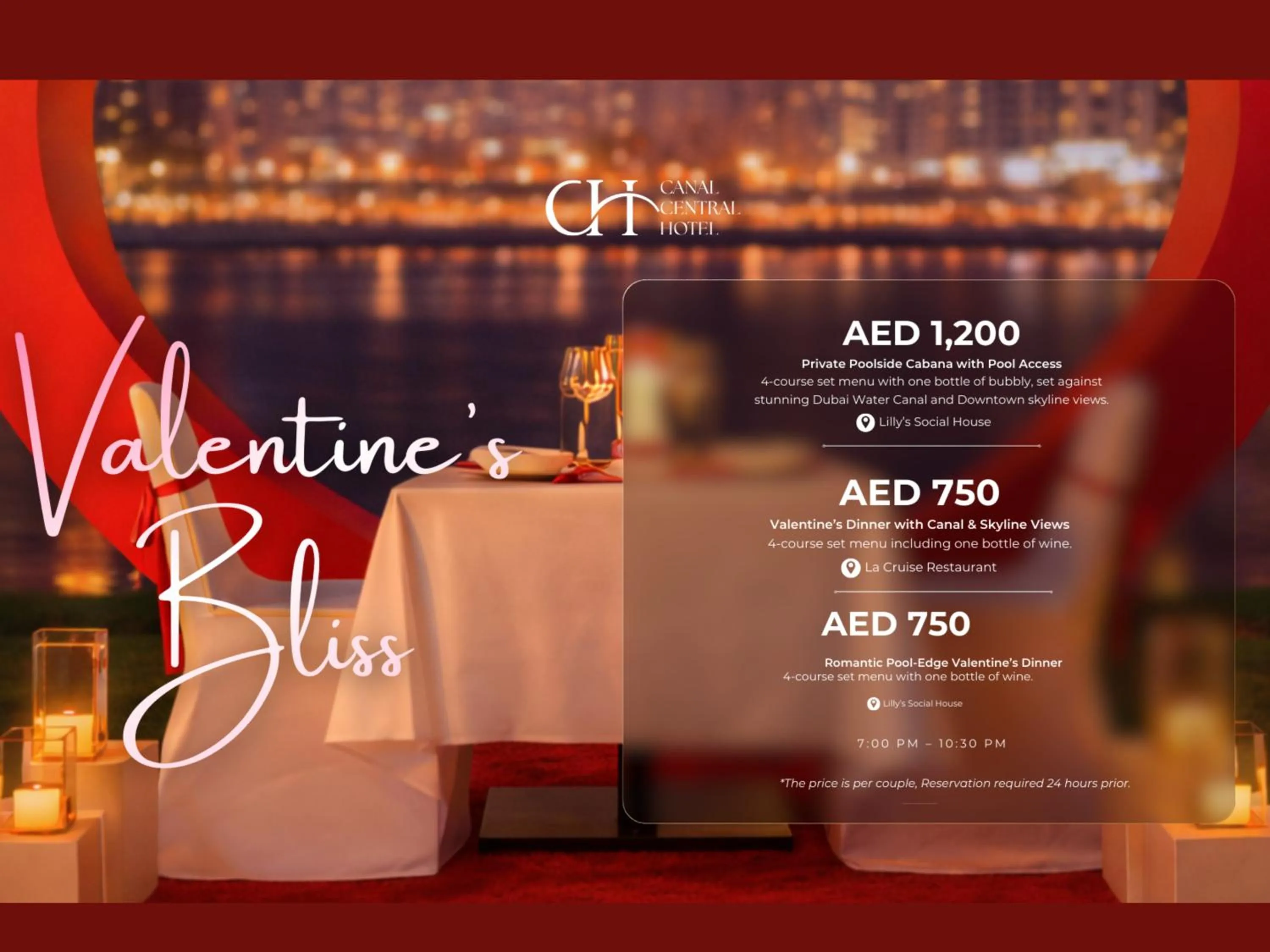 Restaurant/places to eat in Canal Central Hotel Business Bay