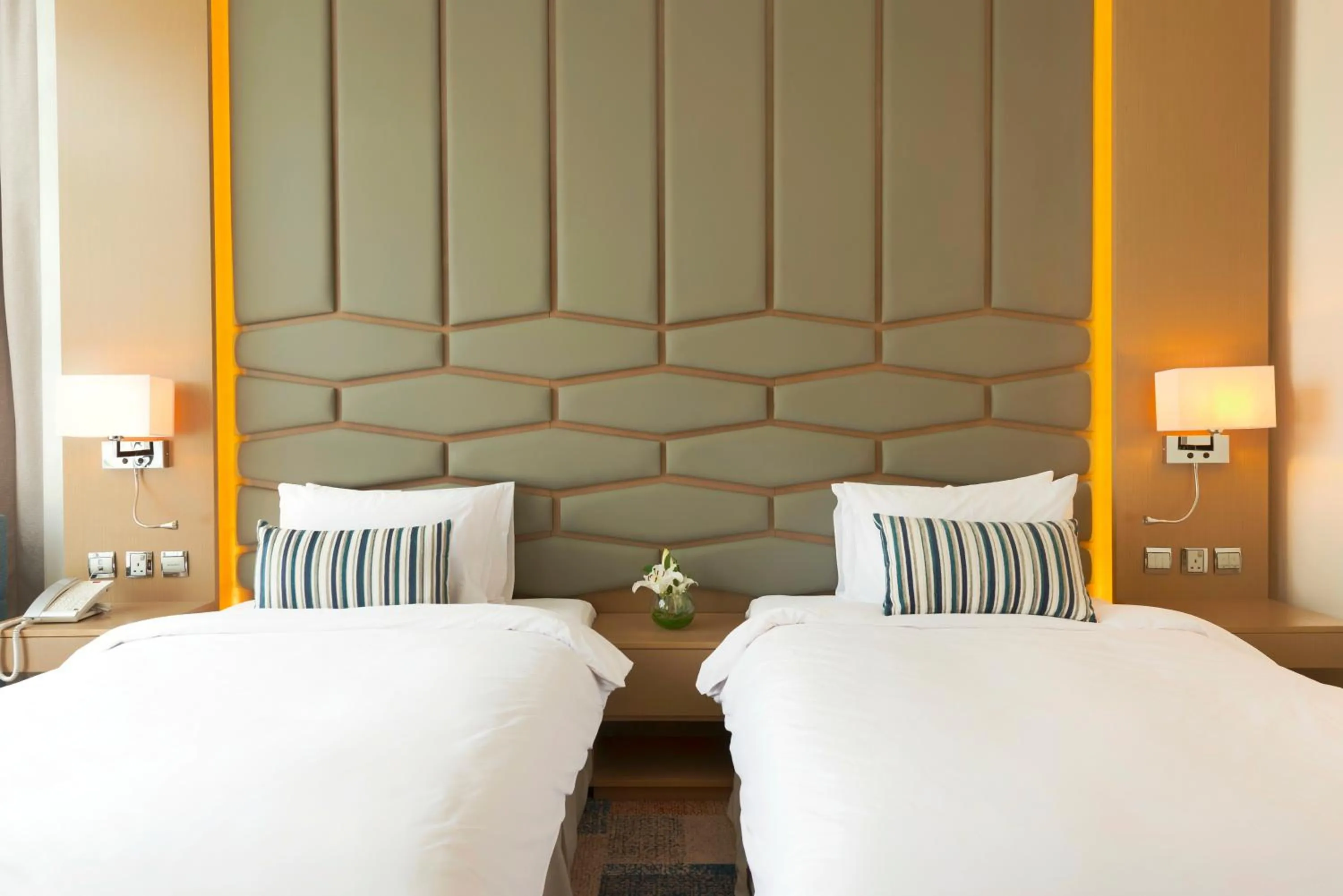 Bedroom, Bed in Canal Central Hotel Business Bay