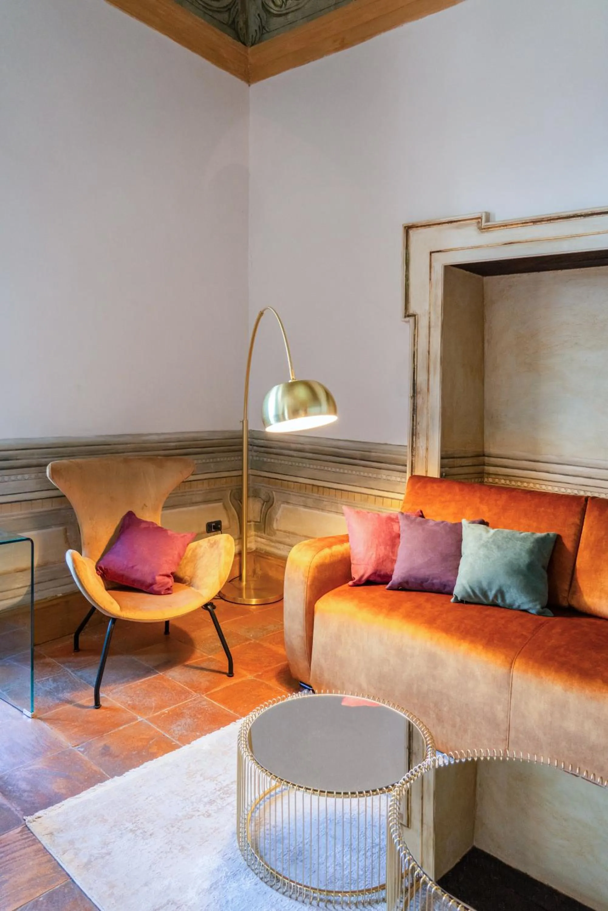 Seating area in Castello di Limatola