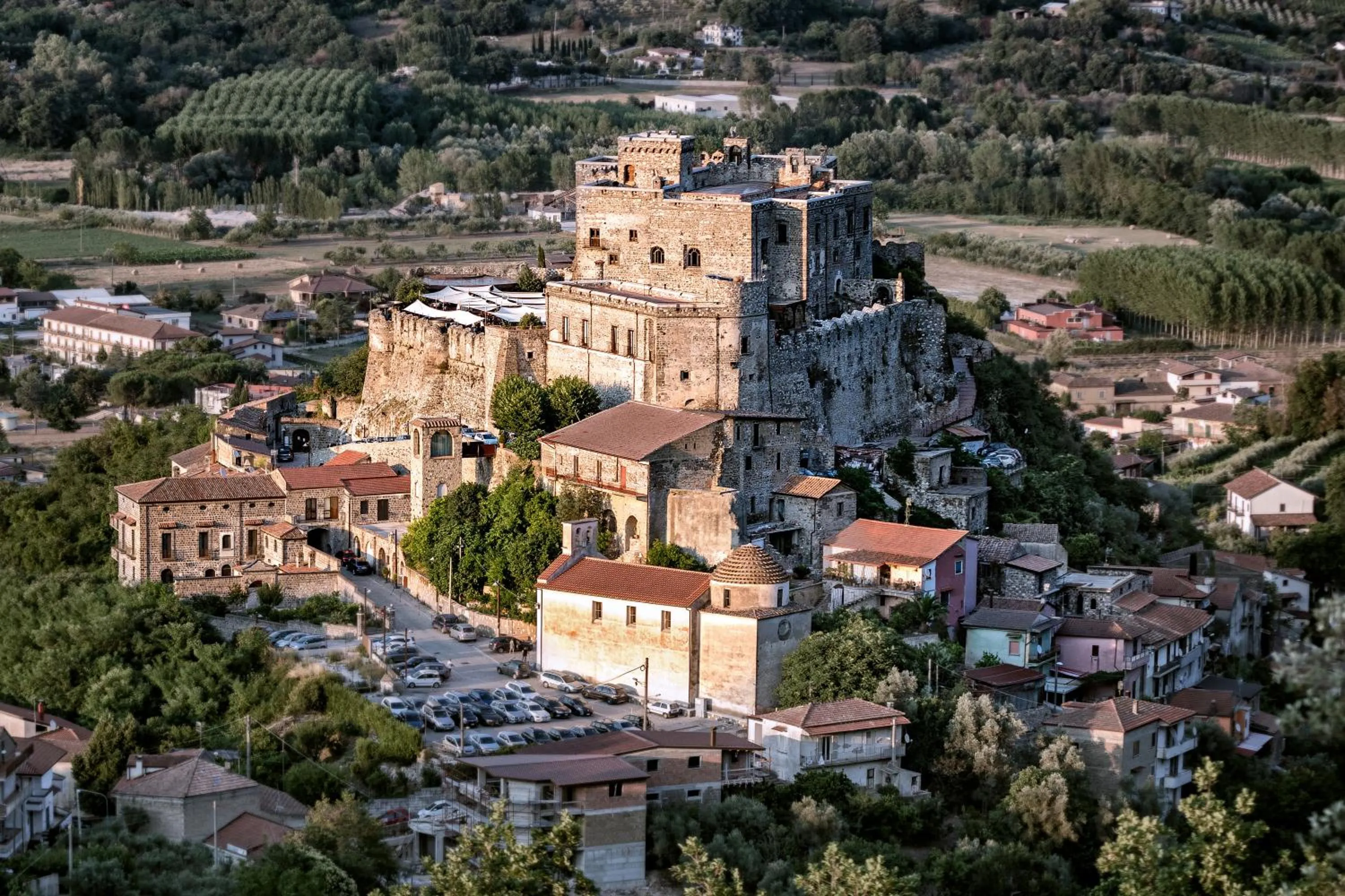 Bird's eye view in Castello di Limatola