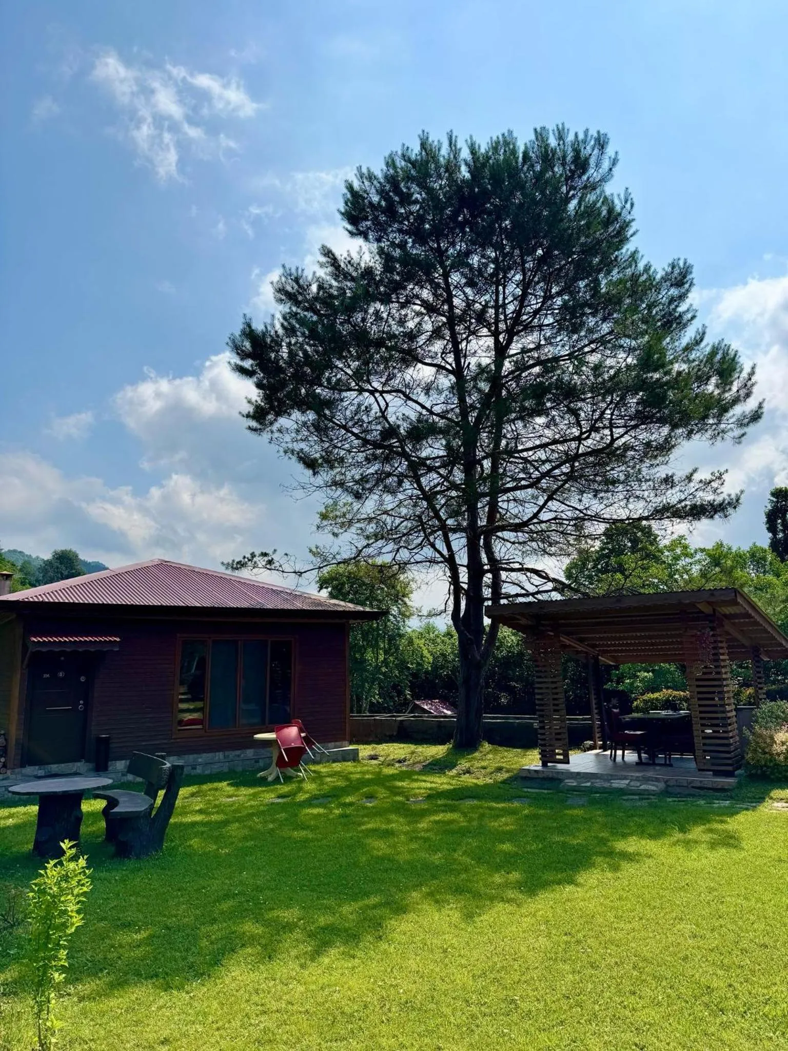 Garden view in pınar kır evi