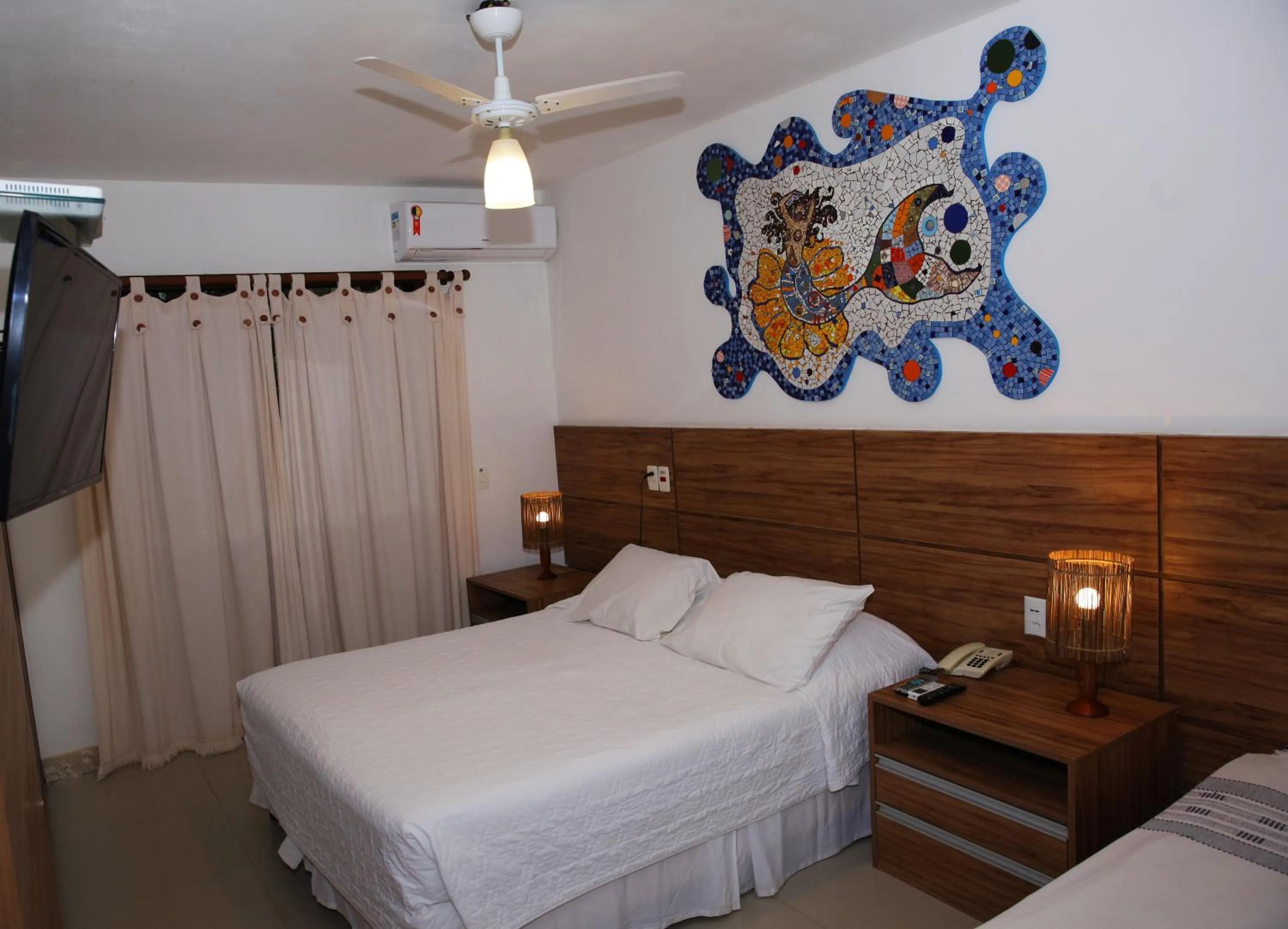 Bed in Pousada Ogum Marinho