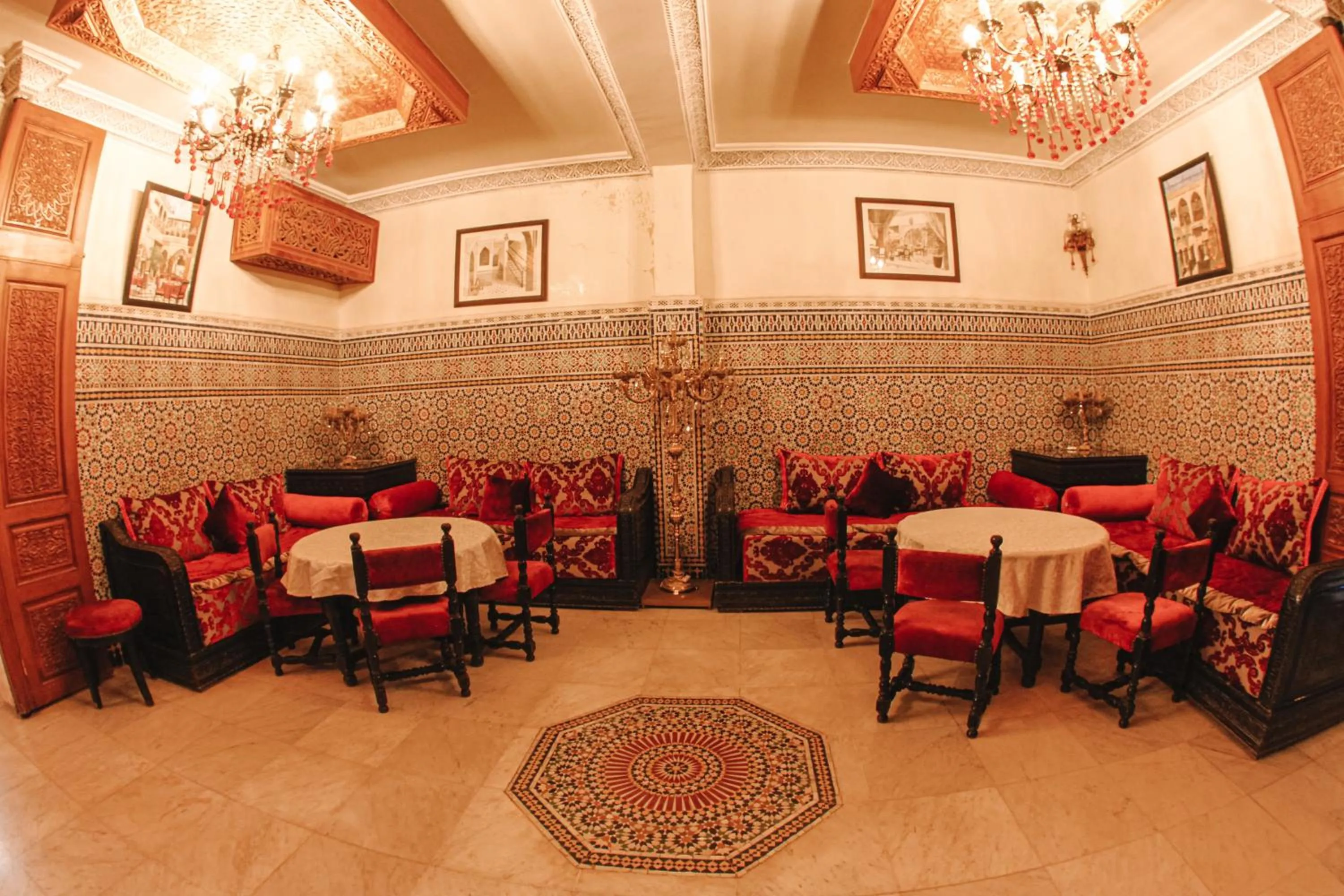 Seating area in Riad Mabrouk