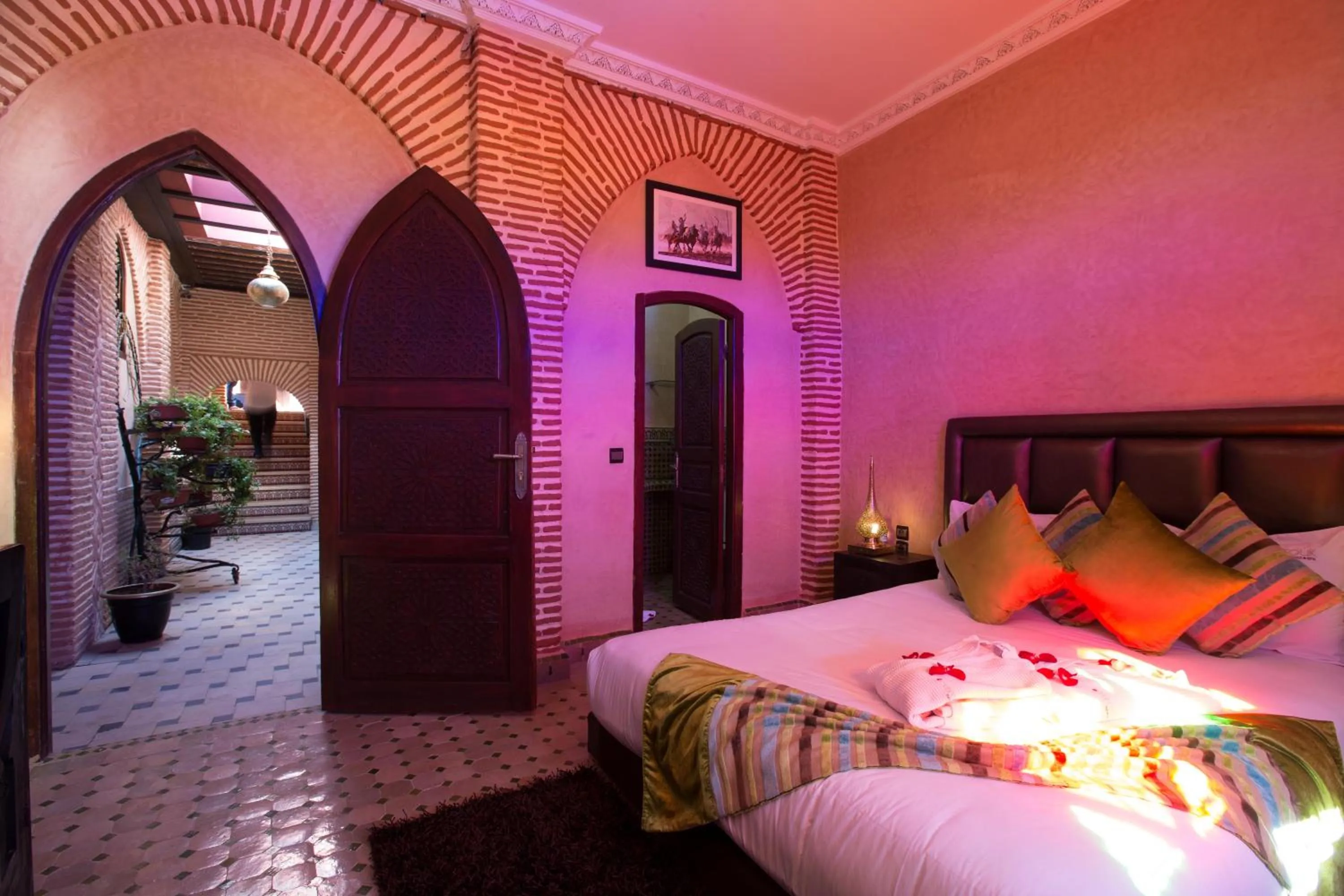 Bed in Riad Mabrouk