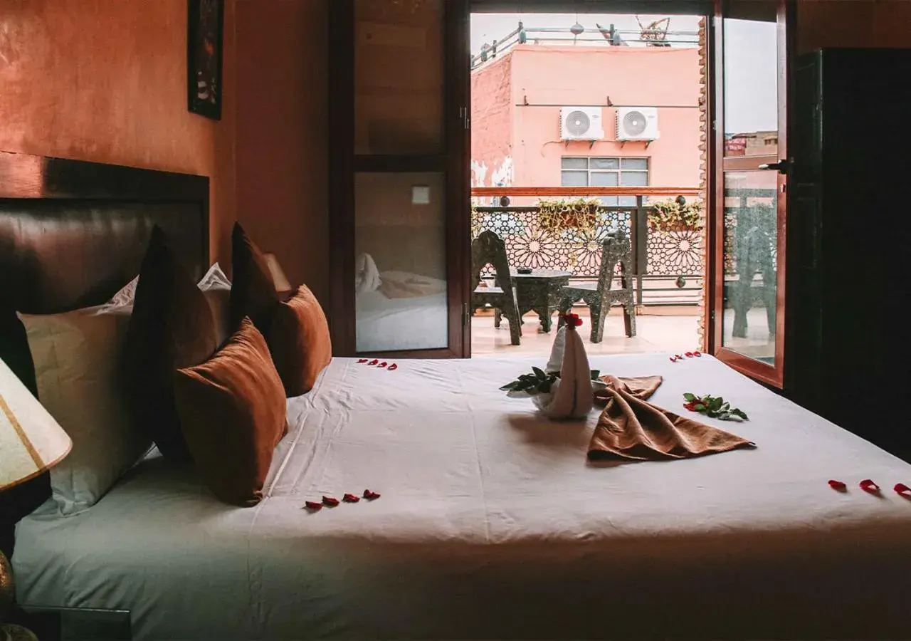 Bed in Riad Mabrouk Bed in Riad Mabrouk