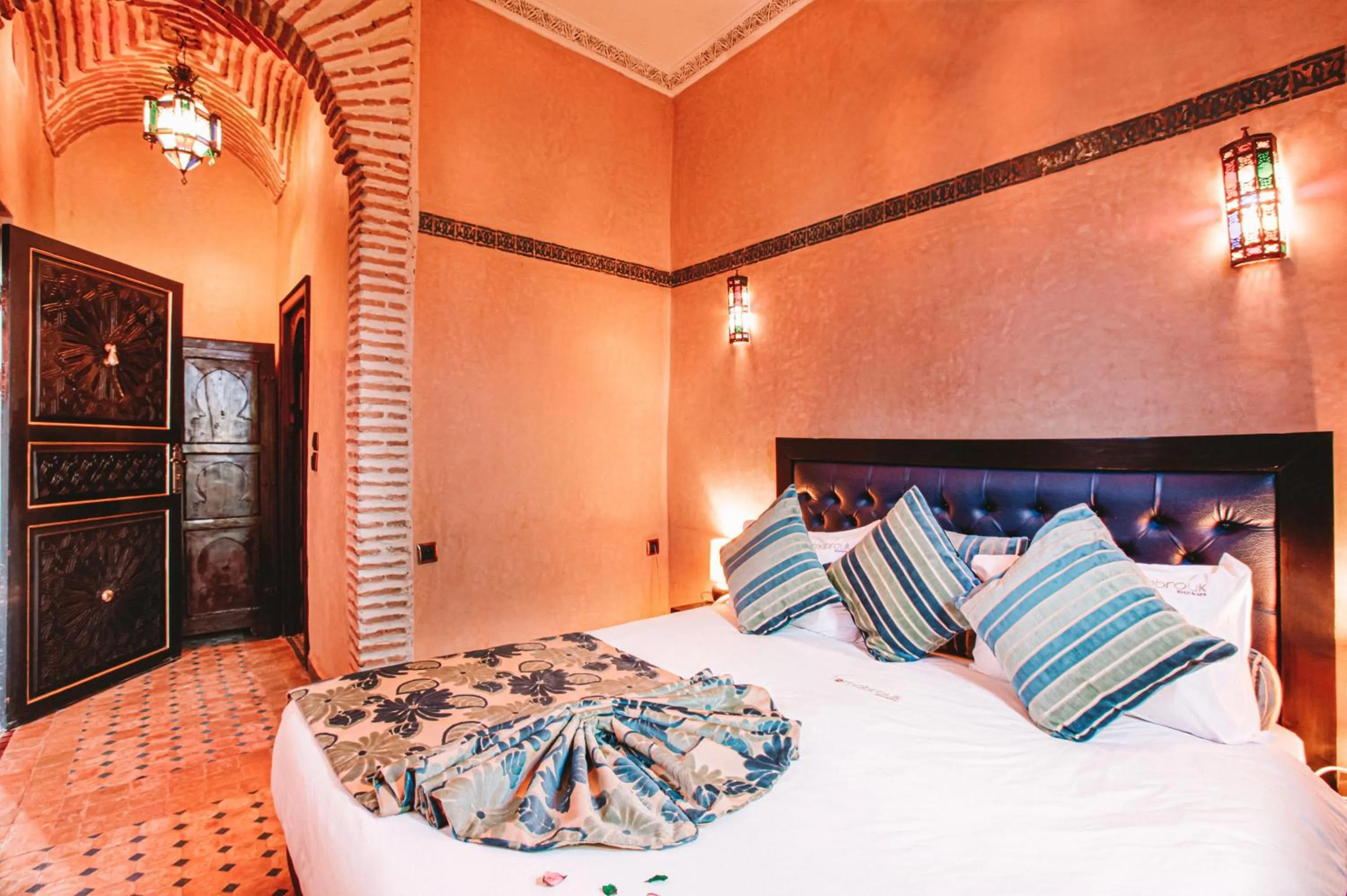Bed in Riad Mabrouk