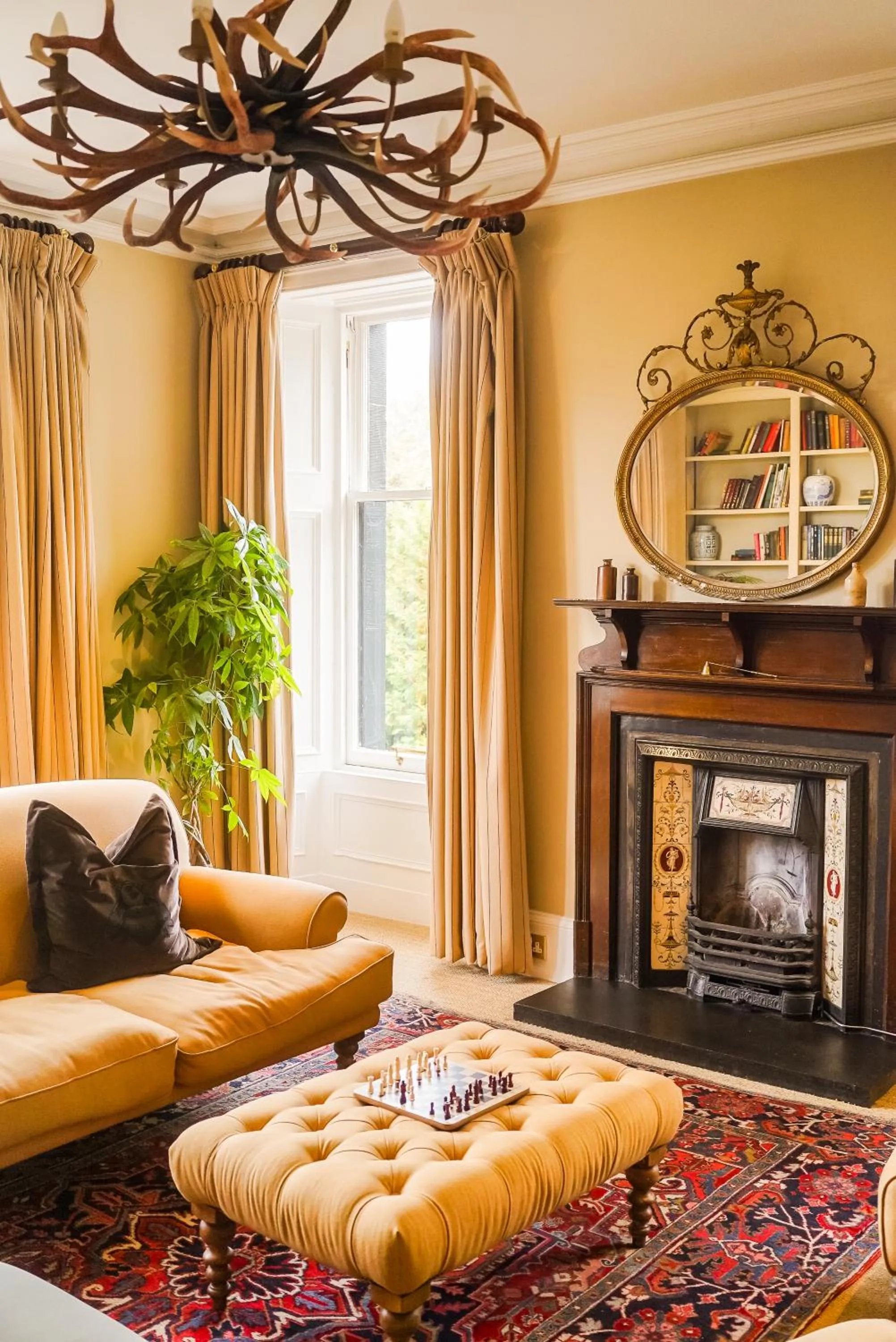 Library in Craigellachie Hotel of Speyside