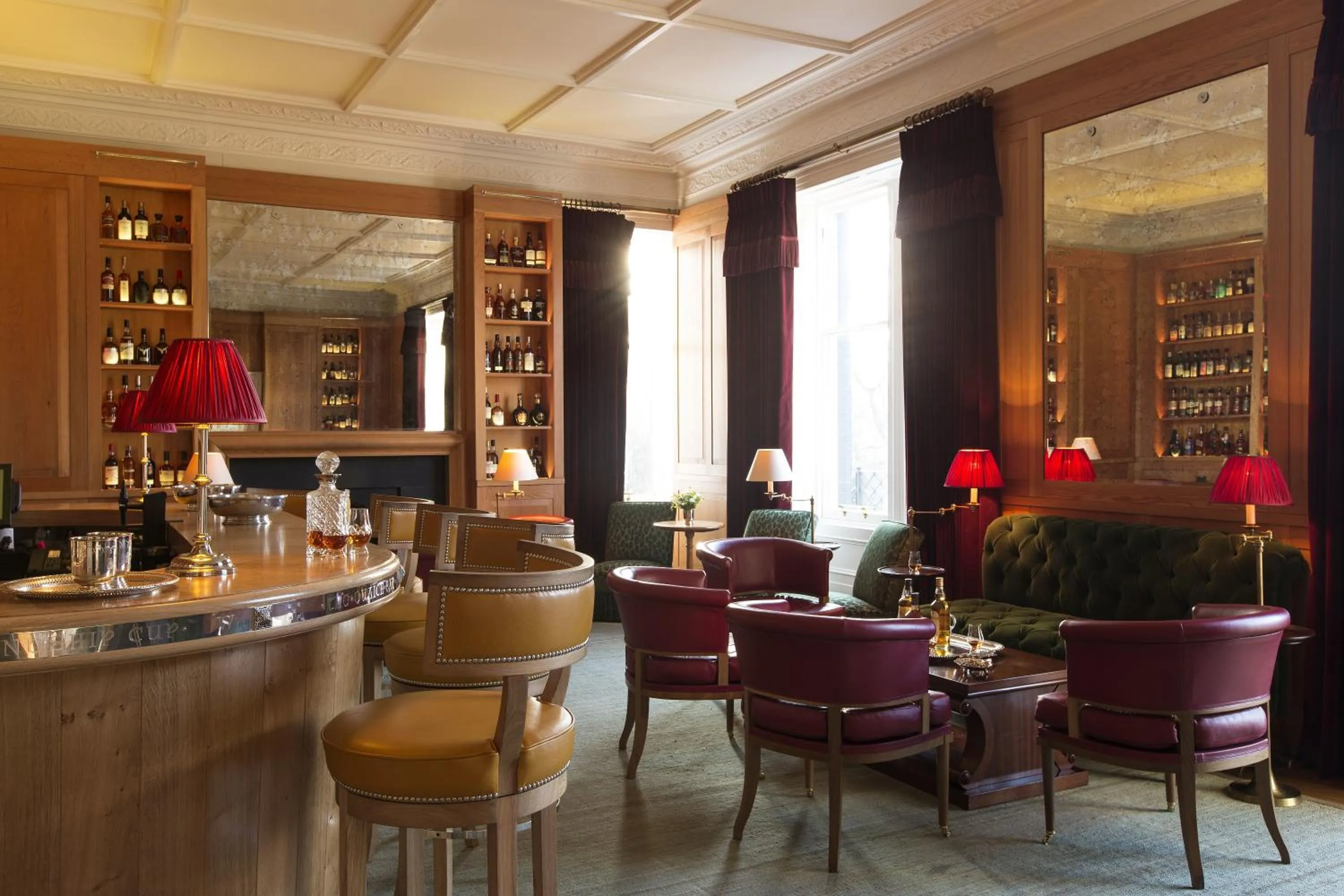 Lobby or reception in Craigellachie Hotel of Speyside