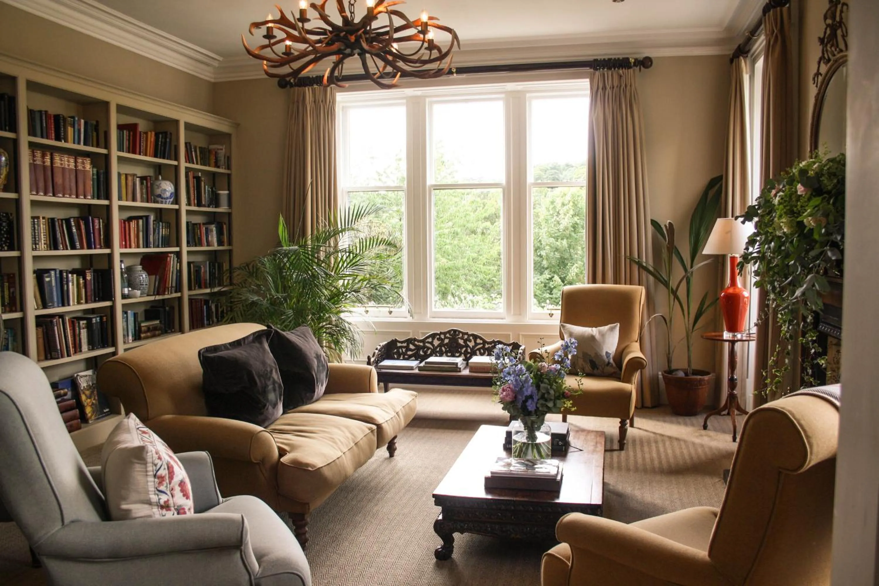 Communal lounge/ TV room in Craigellachie Hotel of Speyside