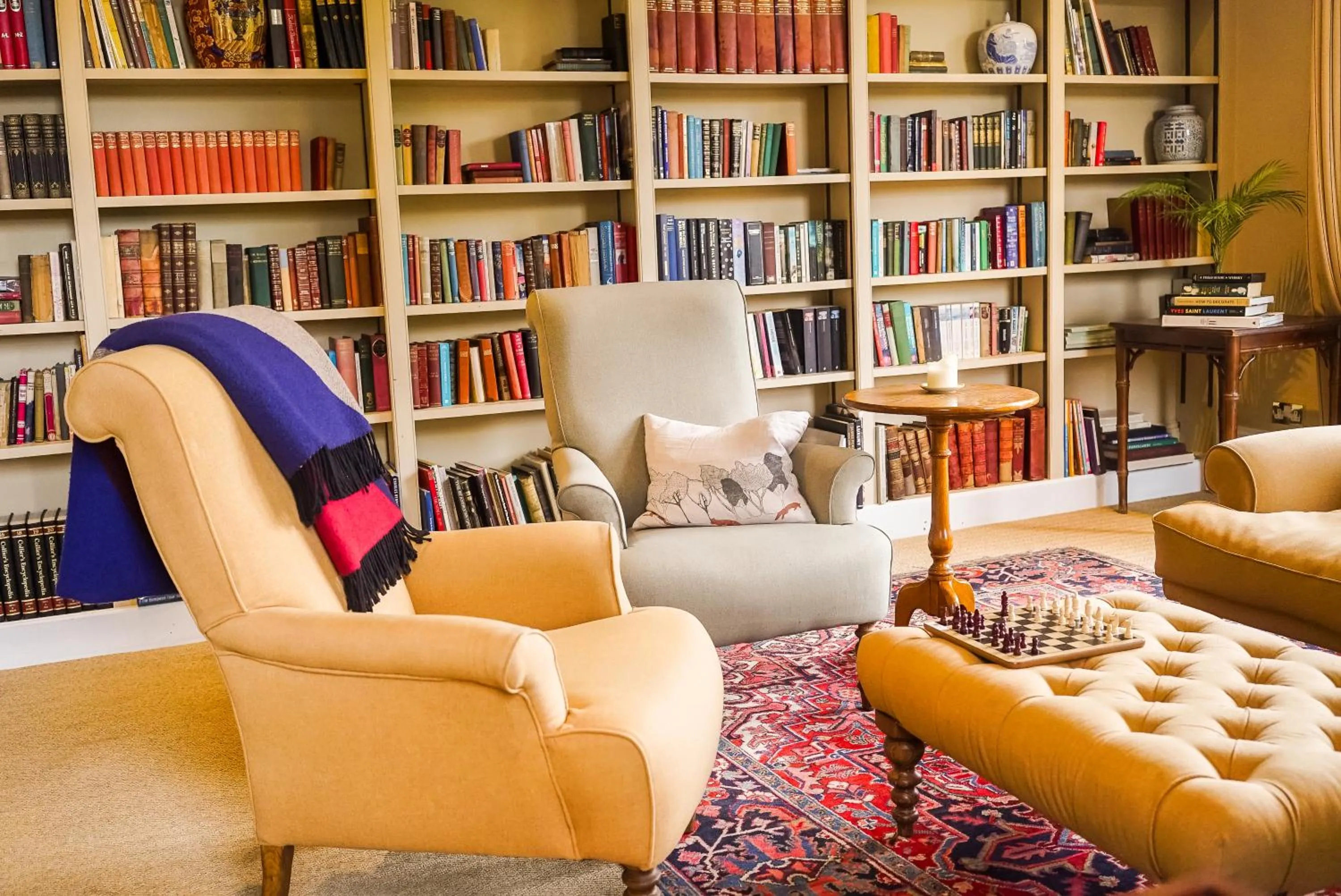 Library in Craigellachie Hotel of Speyside