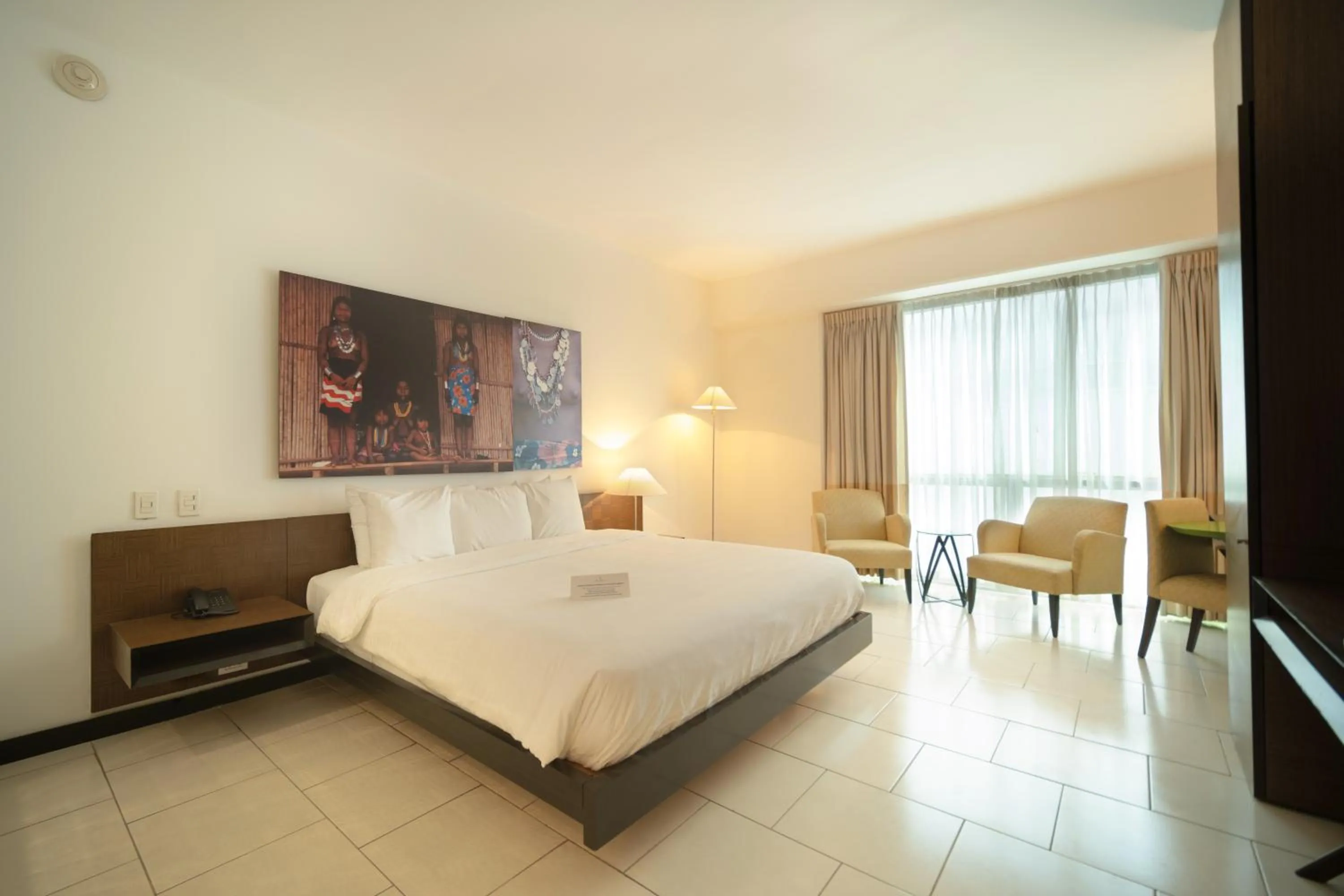 Bed in Decapolis Hotel Panama City