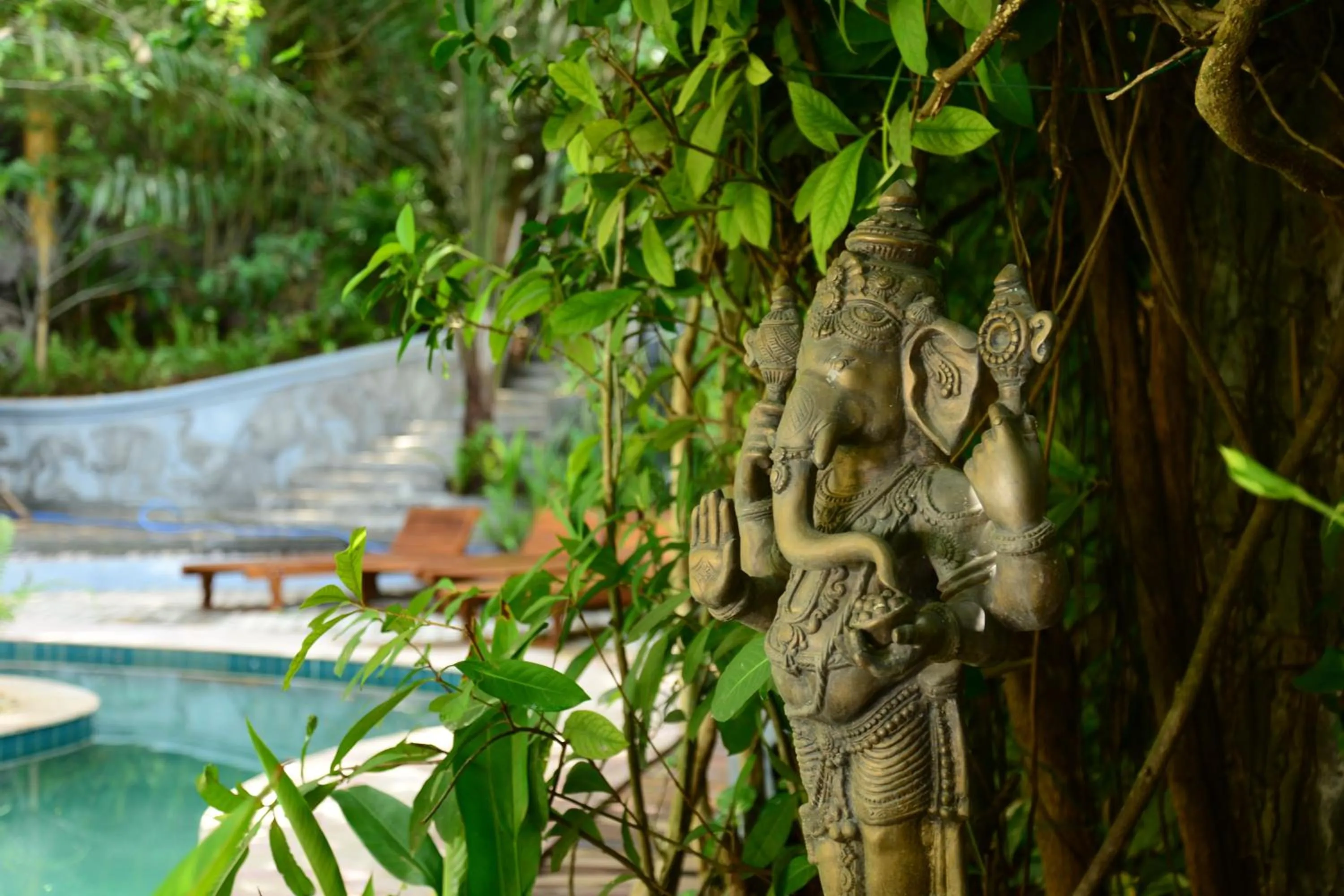 Decorative detail in Thambapanni Retreat