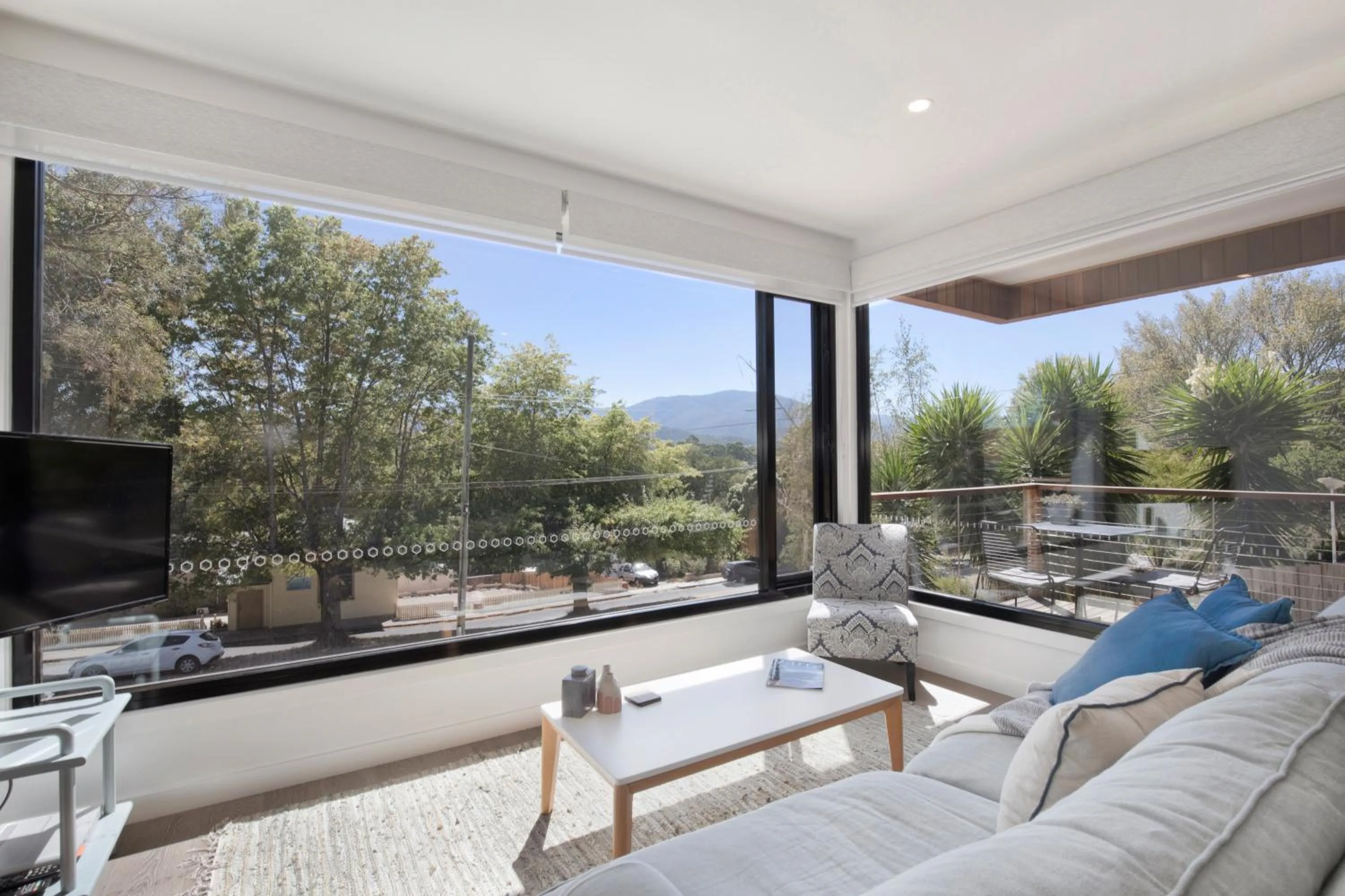 Living room in Brooklands Apartments