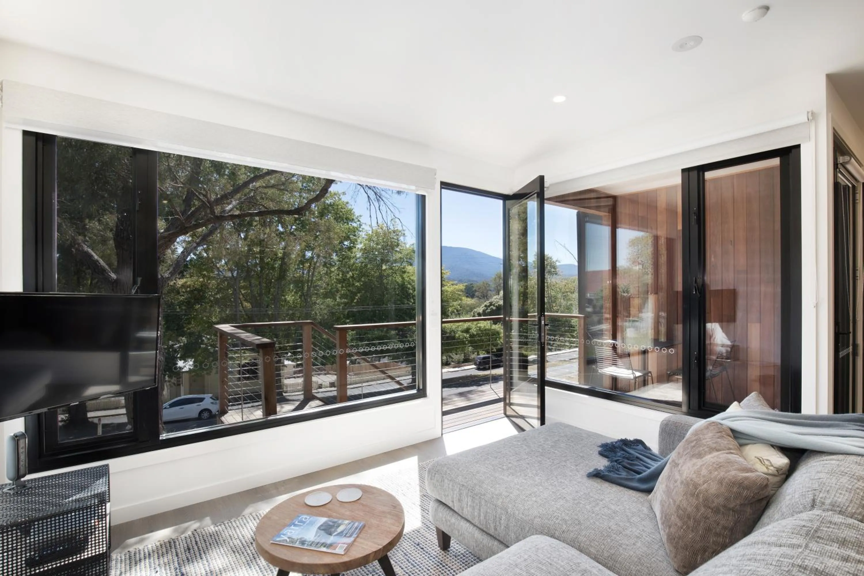 Living room in Brooklands Apartments