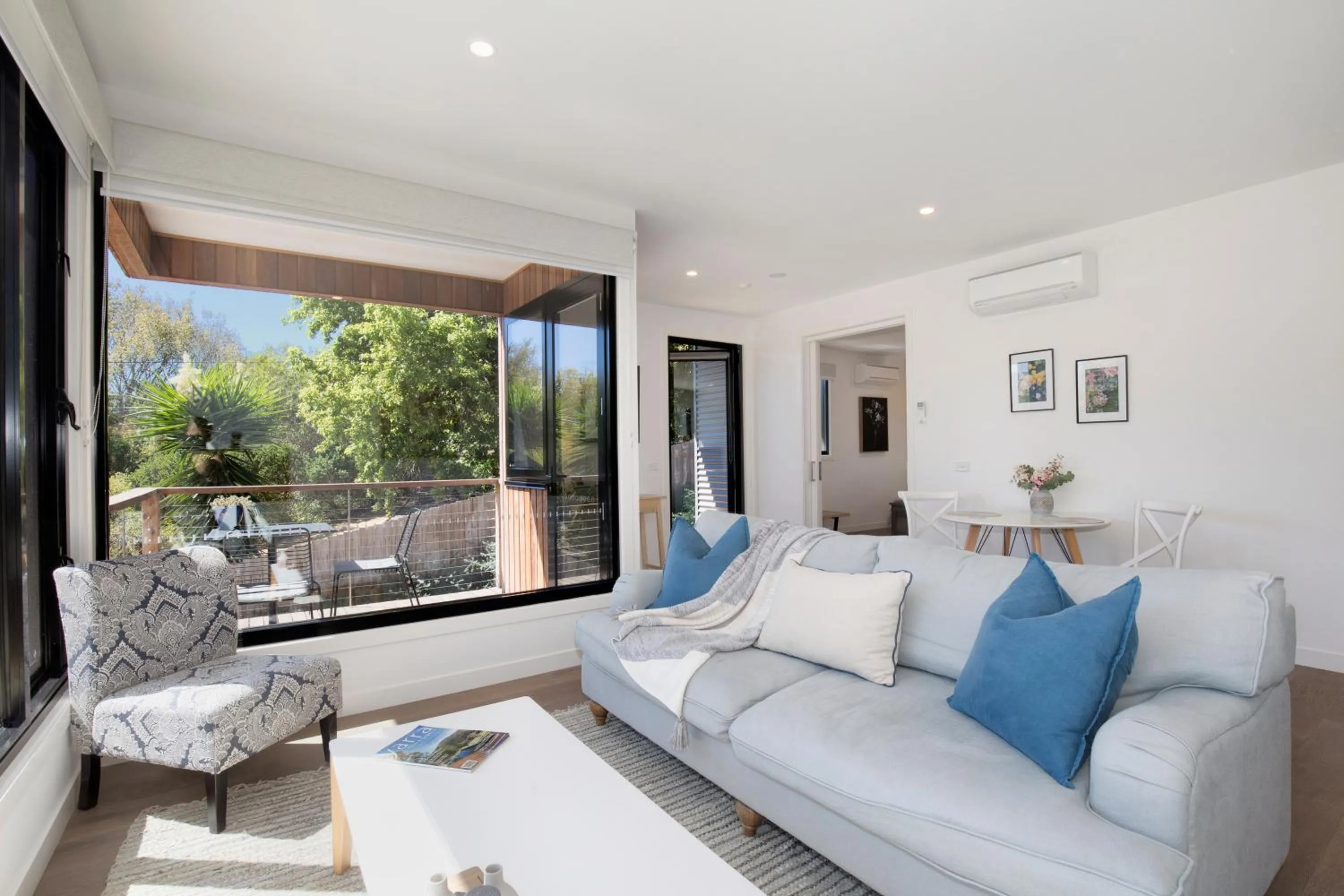 Living room in Brooklands Apartments